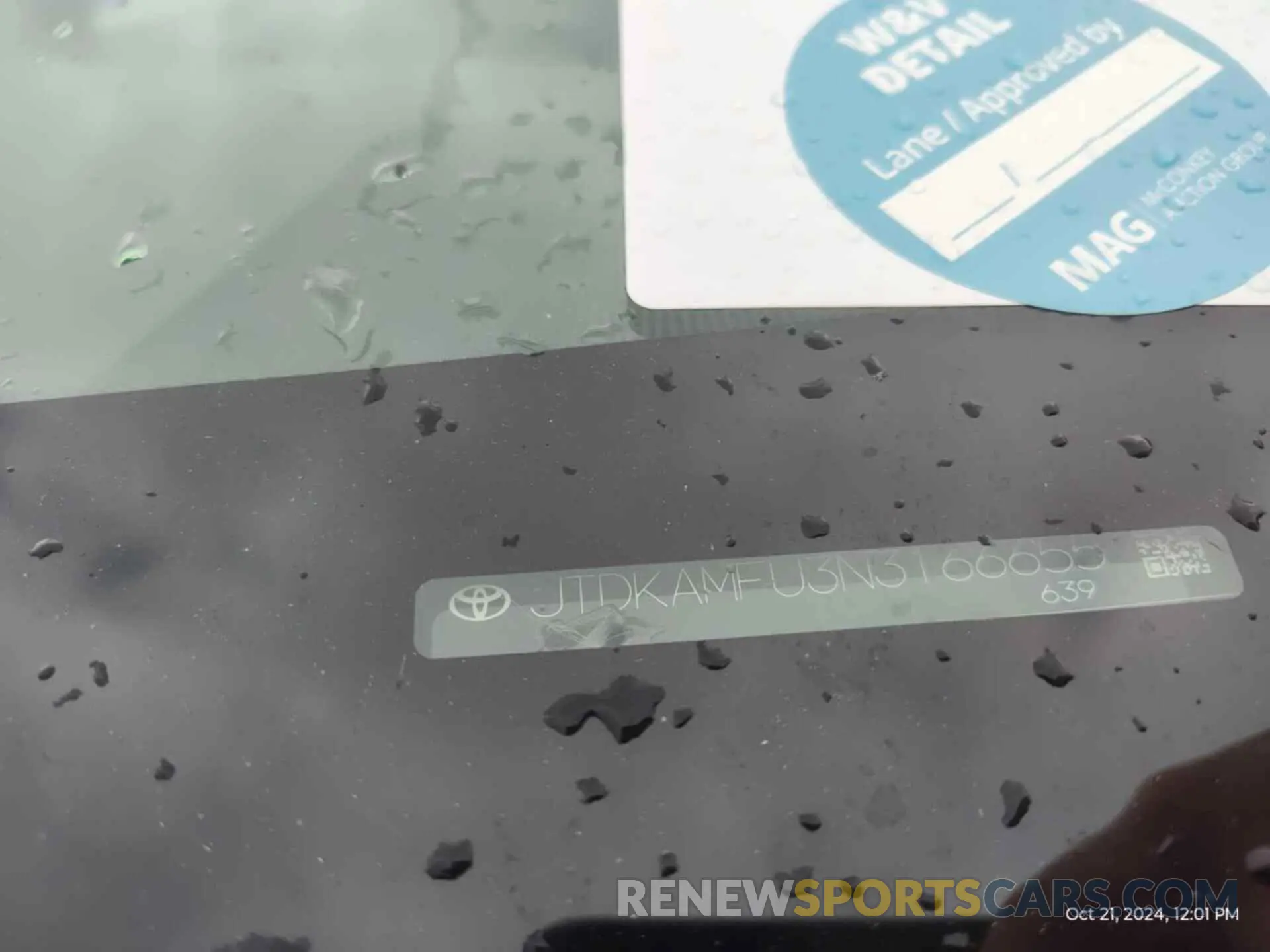 14 Photograph of a damaged car JTDKAMFU3N3166655 TOYOTA PRIUS 2022