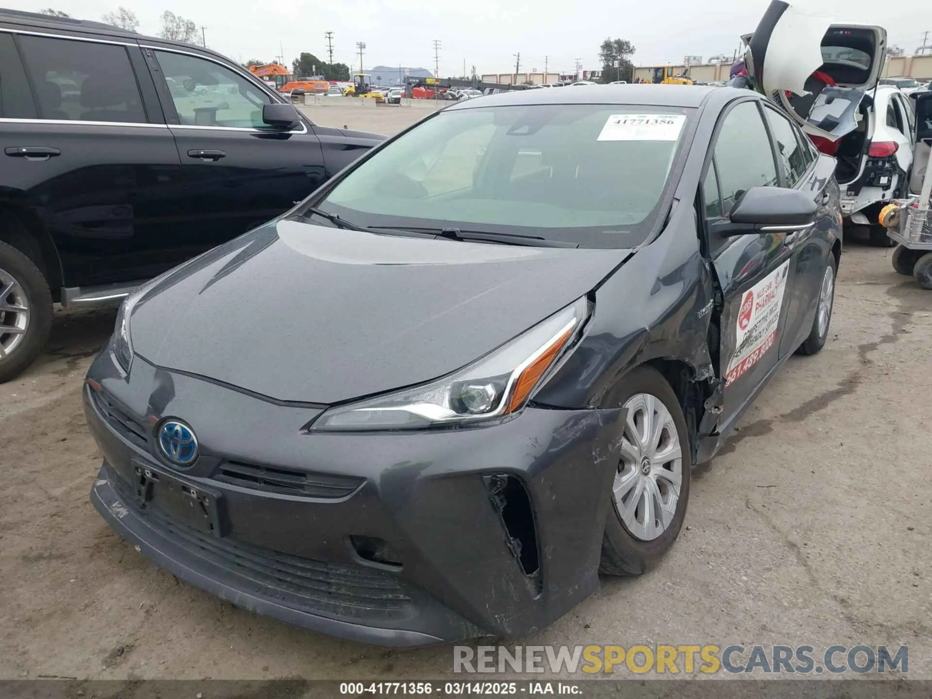 2 Photograph of a damaged car JTDKAMFU3N3190079 TOYOTA PRIUS 2022