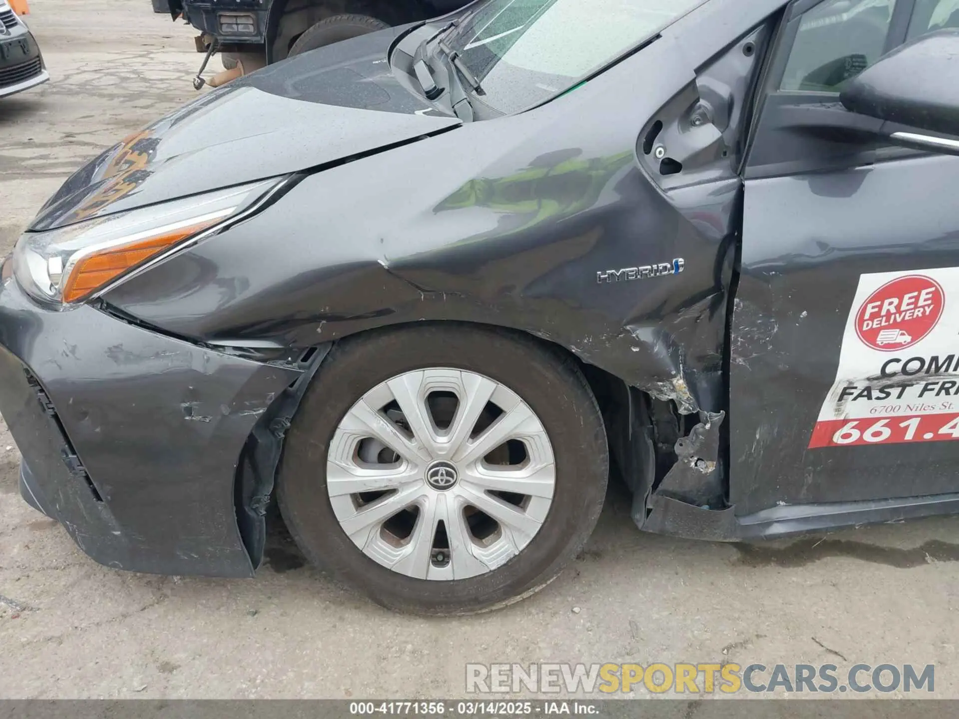 6 Photograph of a damaged car JTDKAMFU3N3190079 TOYOTA PRIUS 2022