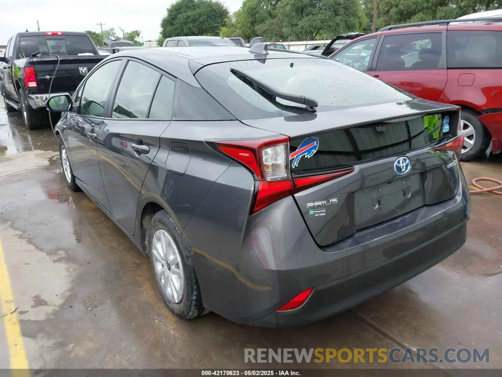 3 Фотография поврежденного автомобиля JTDKAMFU4N3183352 TOYOTA PRIUS 2022