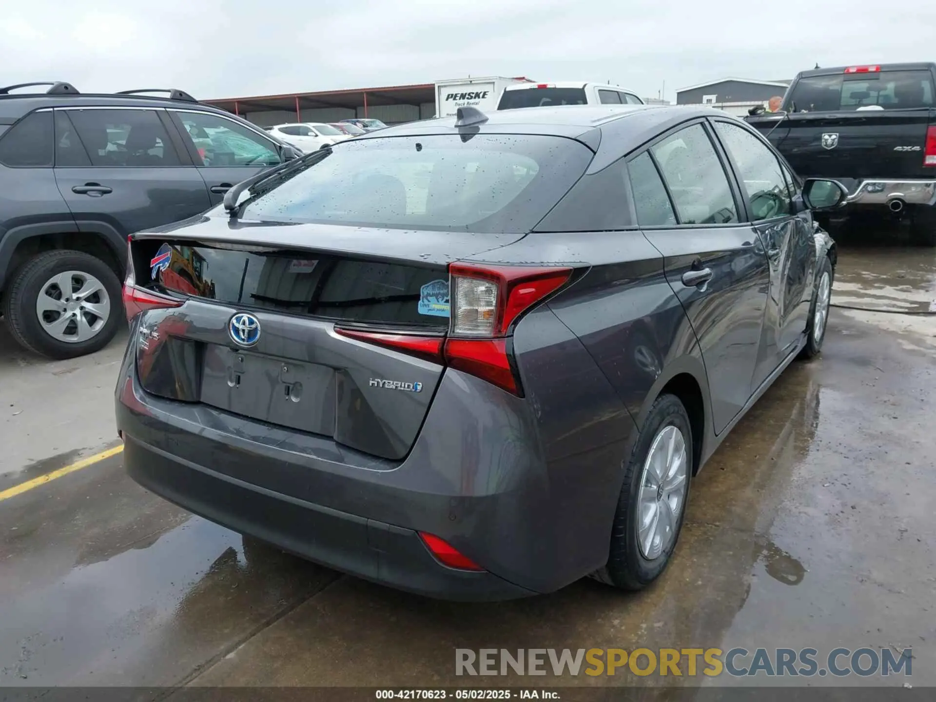 4 Фотография поврежденного автомобиля JTDKAMFU4N3183352 TOYOTA PRIUS 2022