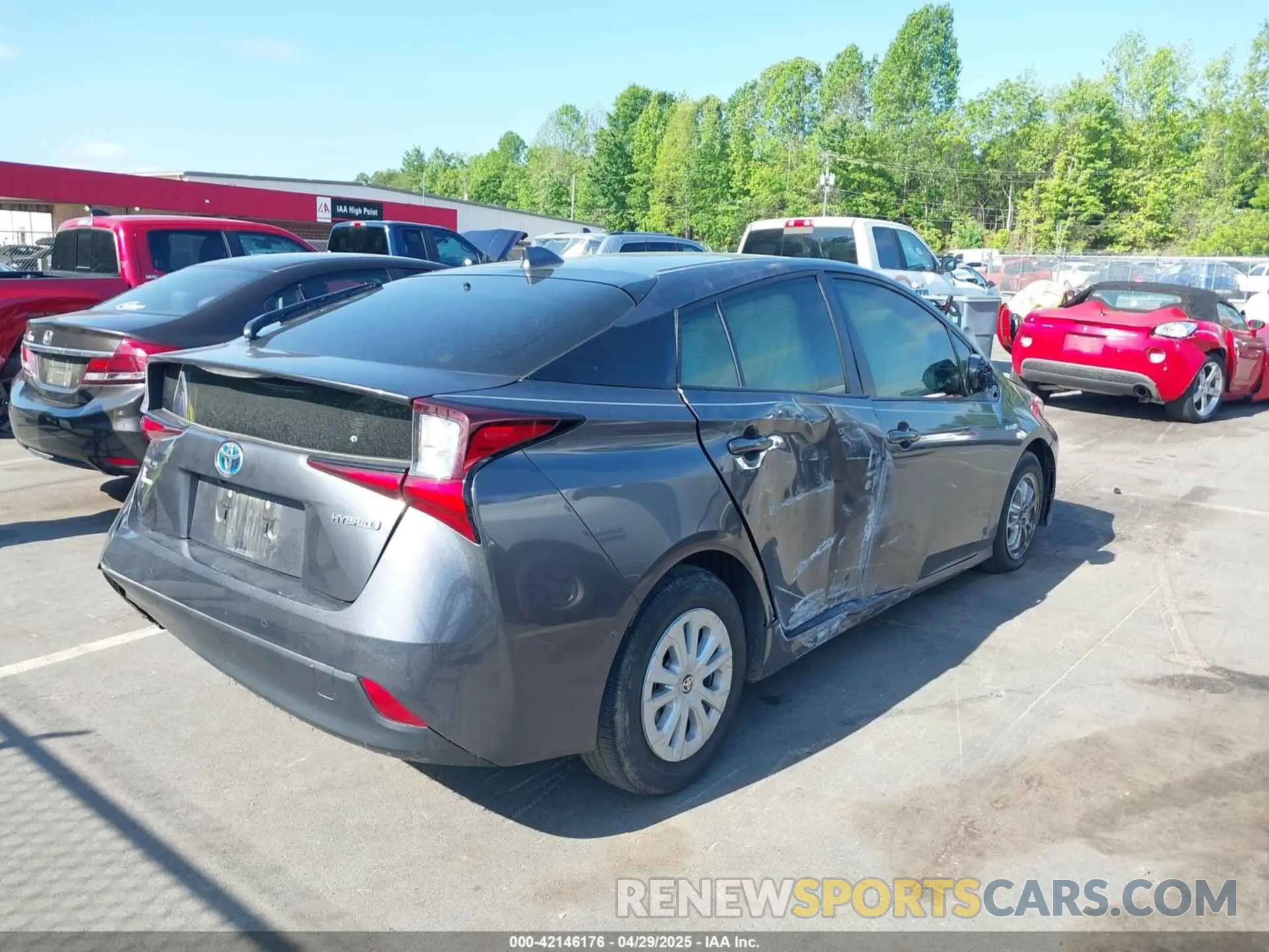 4 Фотография поврежденного автомобиля JTDKAMFU5N3188480 TOYOTA PRIUS 2022