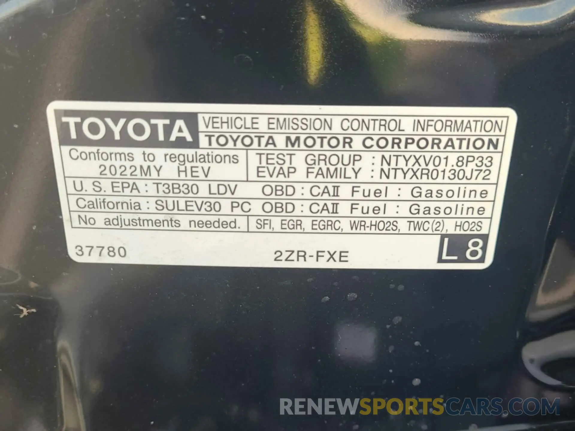 11 Фотография поврежденного автомобиля JTDKAMFU6N3160977 TOYOTA PRIUS 2022