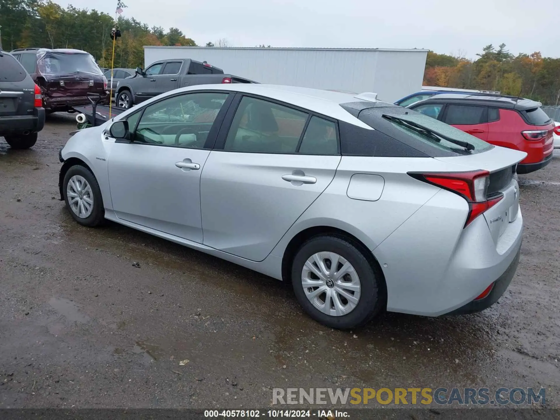 3 Фотография поврежденного автомобиля JTDKAMFU6N3180730 TOYOTA PRIUS 2022