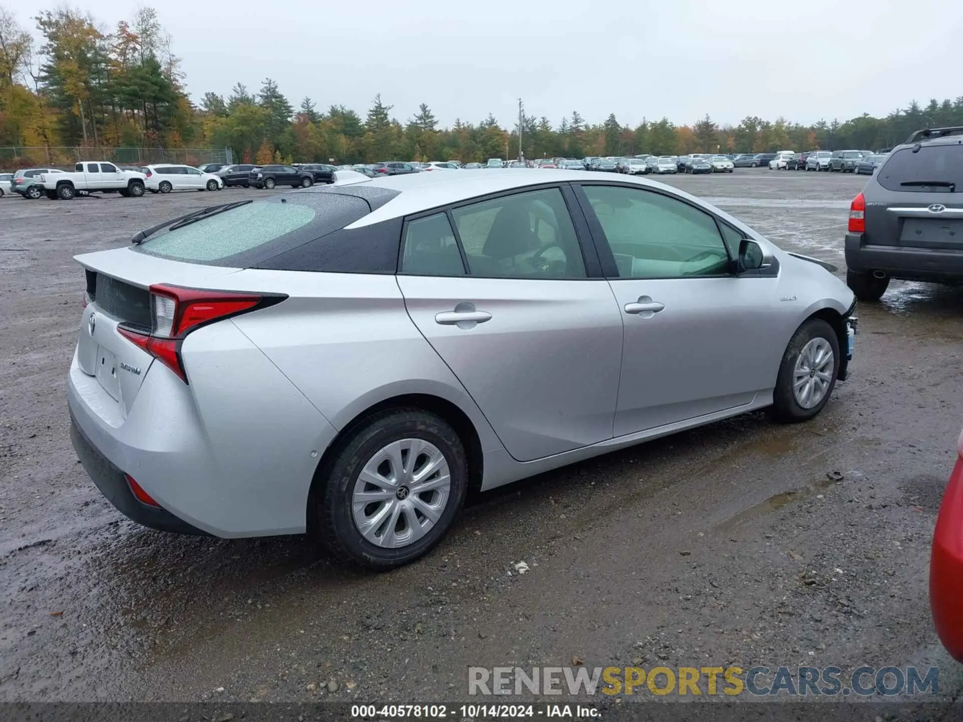 4 Фотография поврежденного автомобиля JTDKAMFU6N3180730 TOYOTA PRIUS 2022