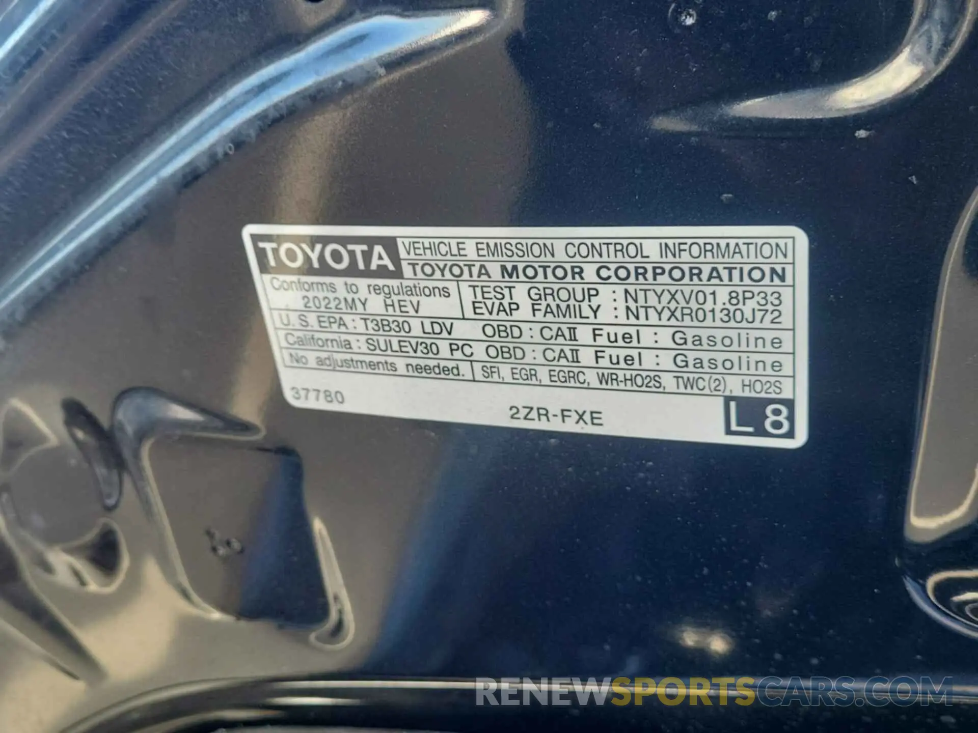 27 Фотография поврежденного автомобиля JTDKAMFU8N3160057 TOYOTA PRIUS 2022