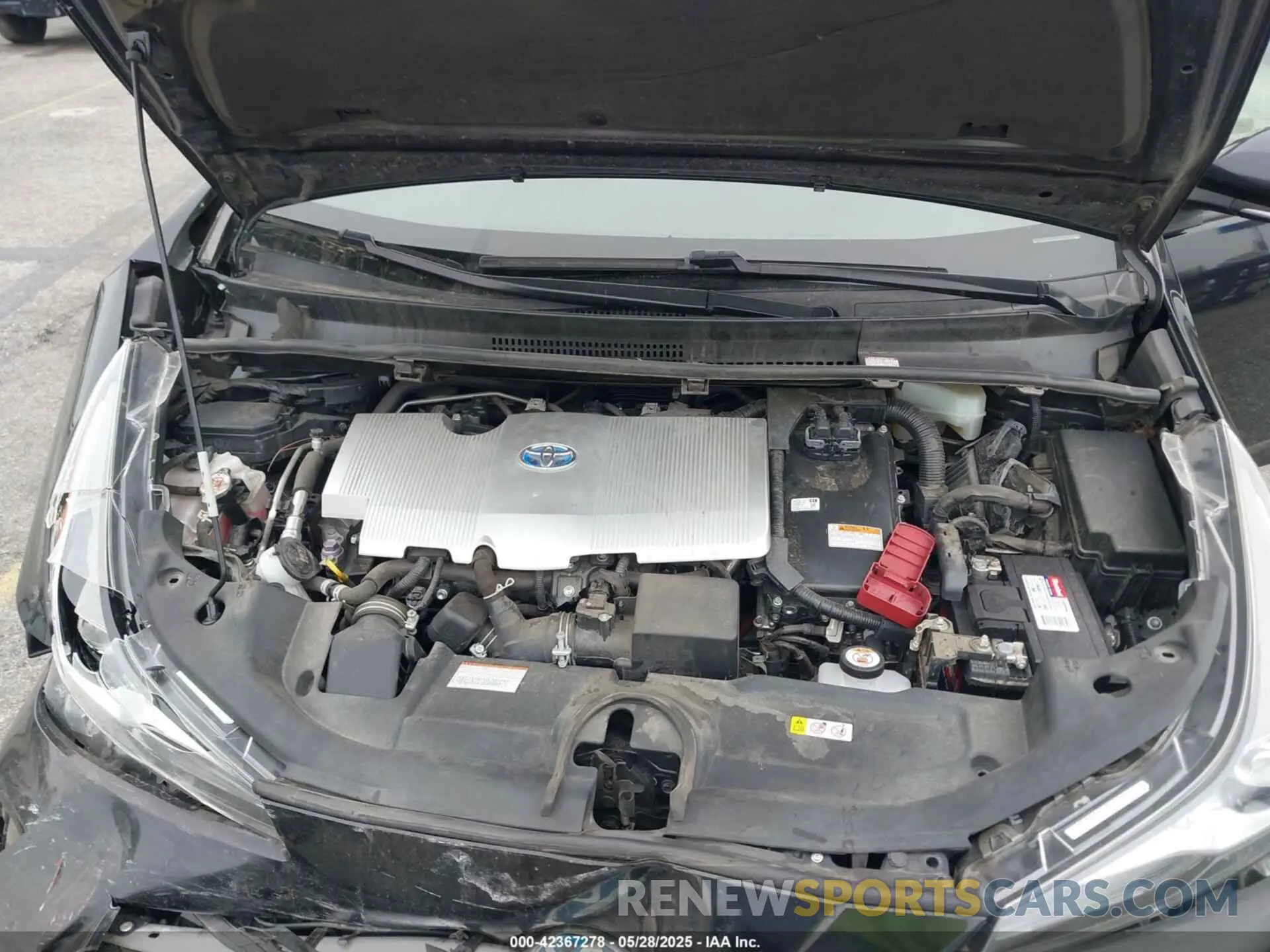 10 Фотография поврежденного автомобиля JTDKAMFU9N3155157 TOYOTA PRIUS 2022