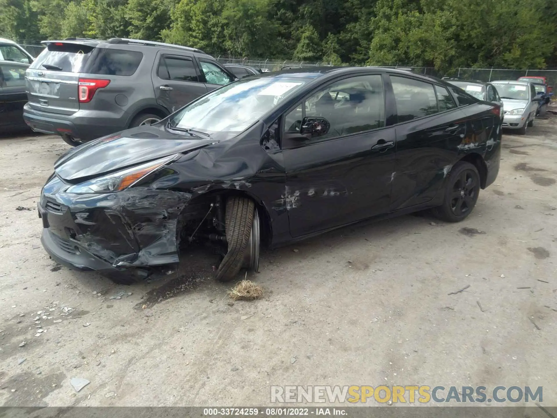 2 Фотография поврежденного автомобиля JTDKAMFU9N3161850 TOYOTA PRIUS 2022