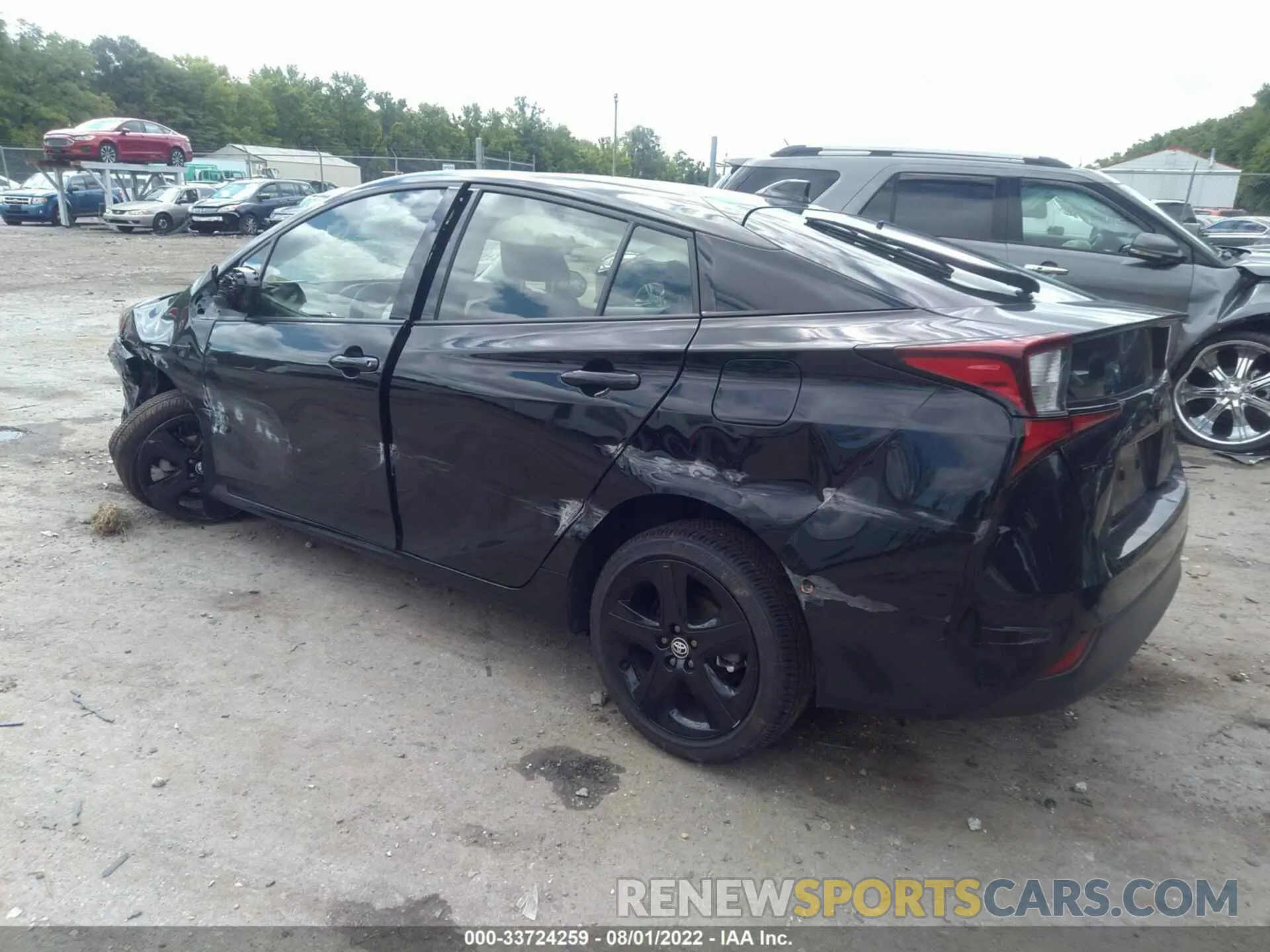 3 Фотография поврежденного автомобиля JTDKAMFU9N3161850 TOYOTA PRIUS 2022