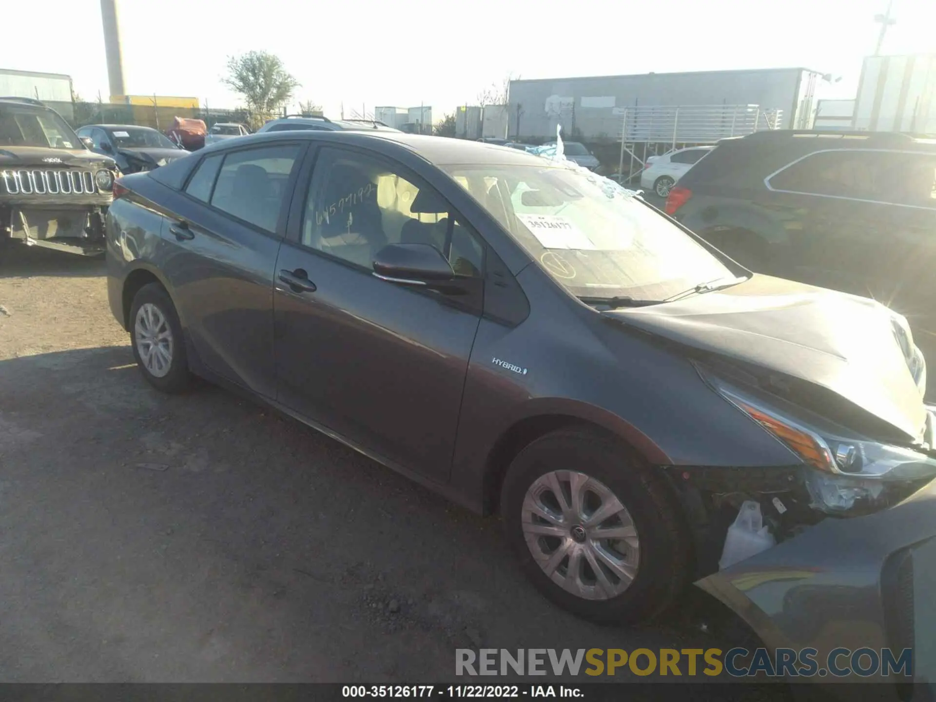 1 Photograph of a damaged car JTDKAMFU9N3174324 TOYOTA PRIUS 2022