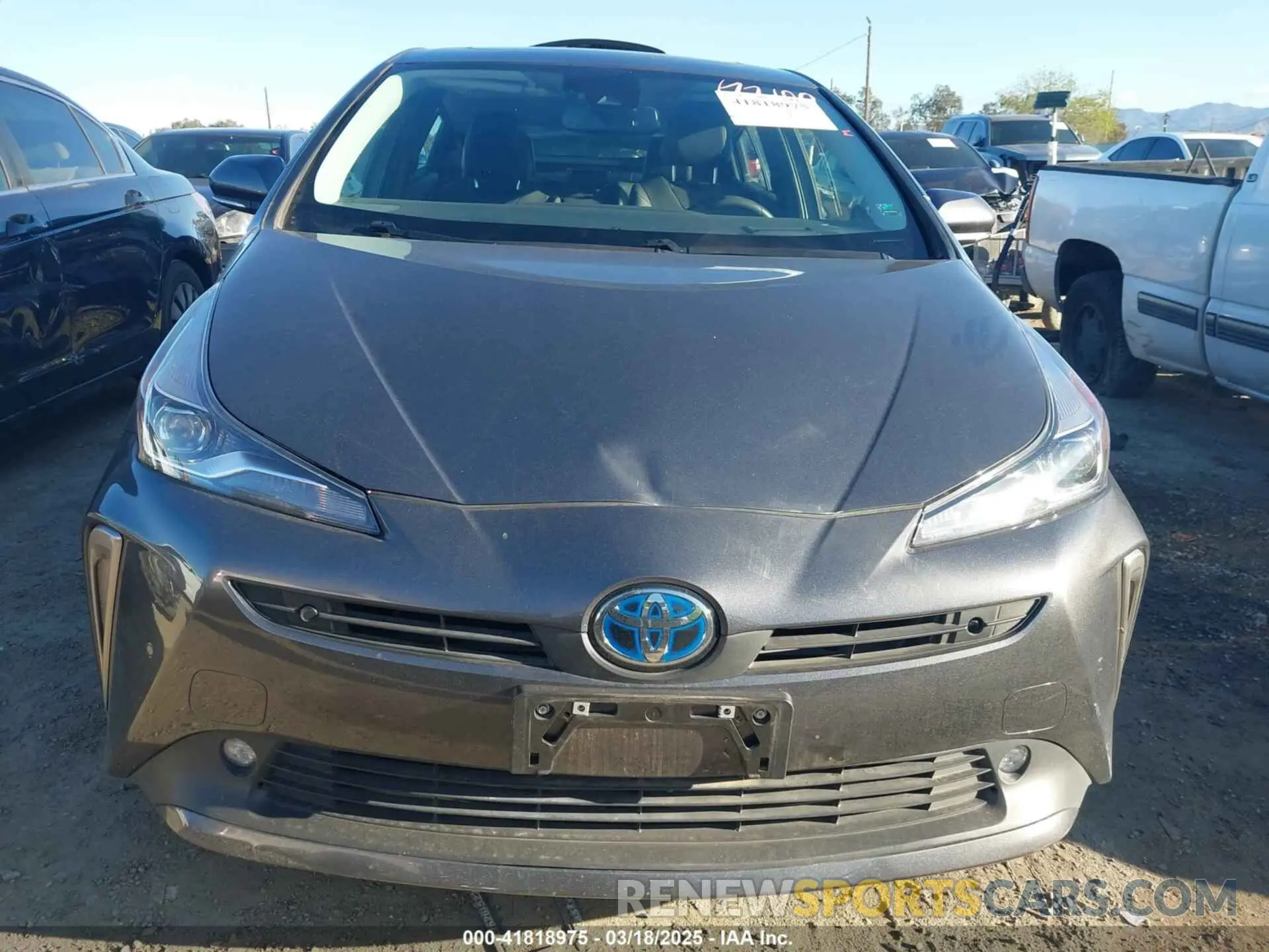 13 Фотография поврежденного автомобиля JTDKAMFUON3182683 TOYOTA PRIUS 2022