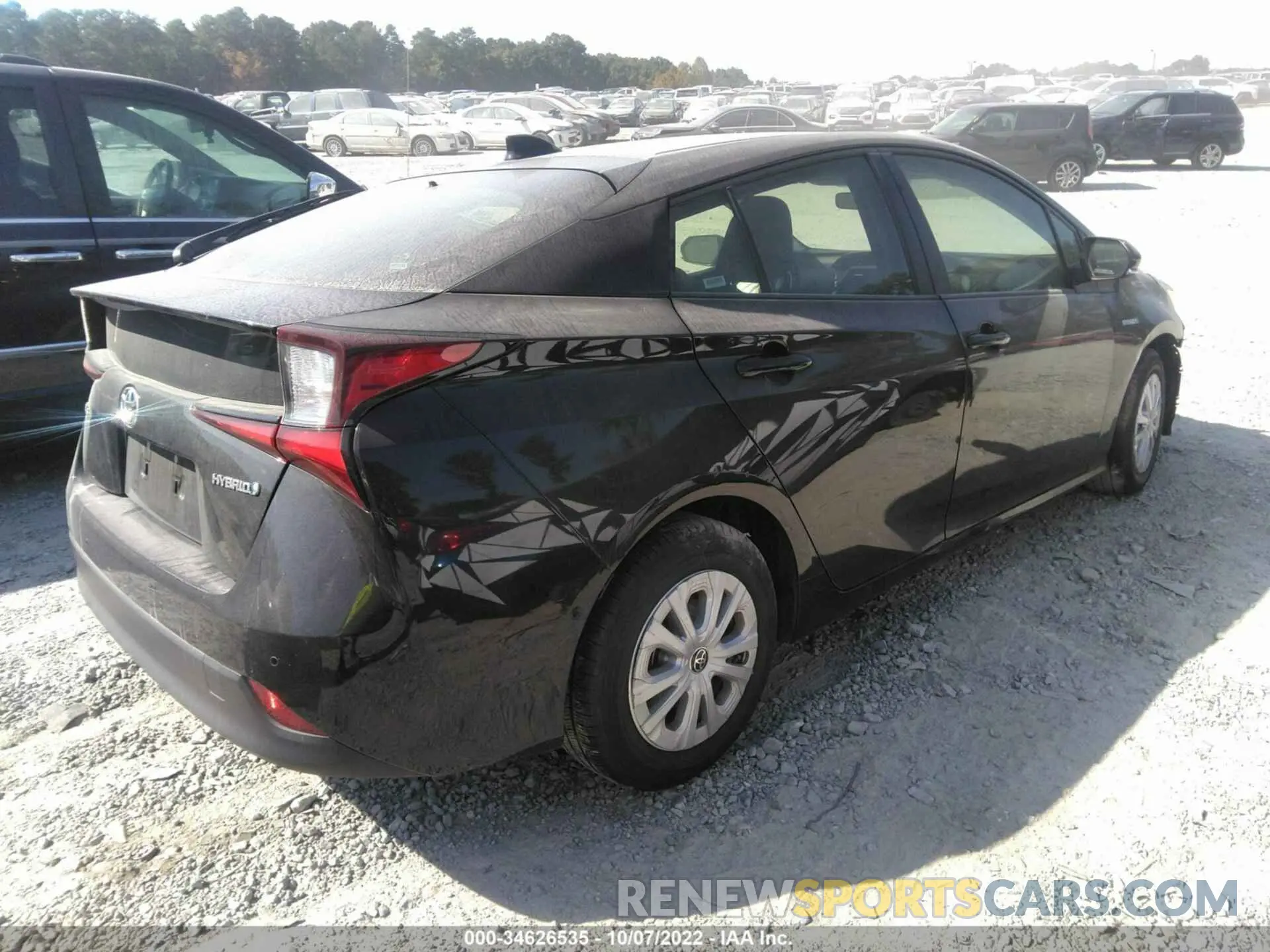4 Photograph of a damaged car JTDKAMFUXN3161324 TOYOTA PRIUS 2022