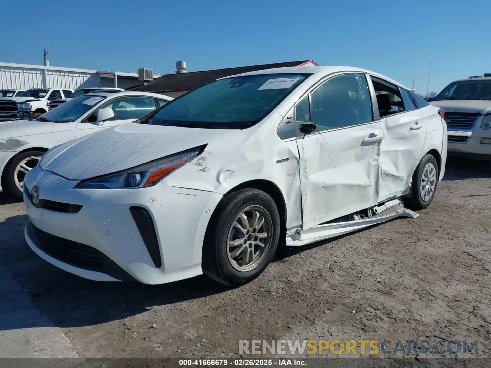 2 Фотография поврежденного автомобиля JTDKAMFUXN3163123 TOYOTA PRIUS 2022