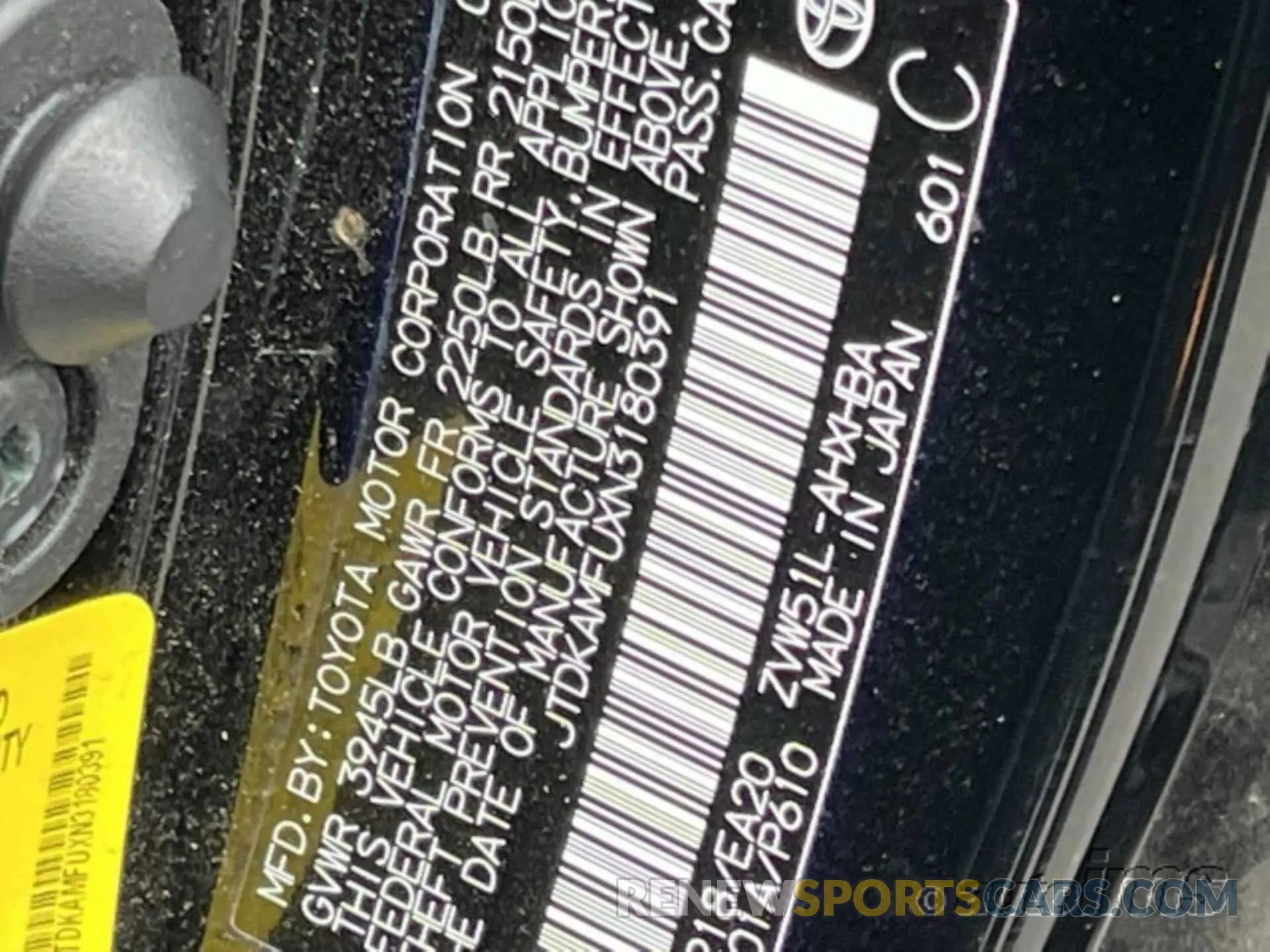 1 Фотография поврежденного автомобиля JTDKAMFUXN3180391 TOYOTA PRIUS 2022