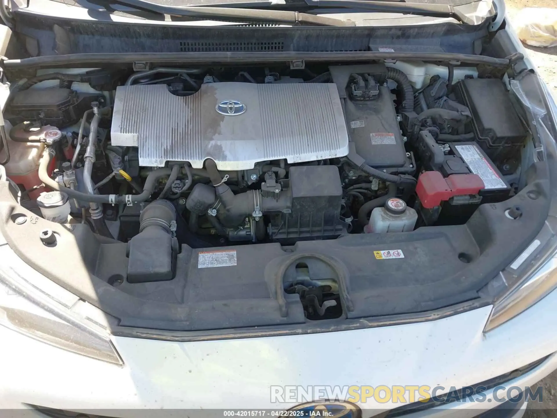 10 Фотография поврежденного автомобиля JTDKAMFUXN3181752 TOYOTA PRIUS 2022