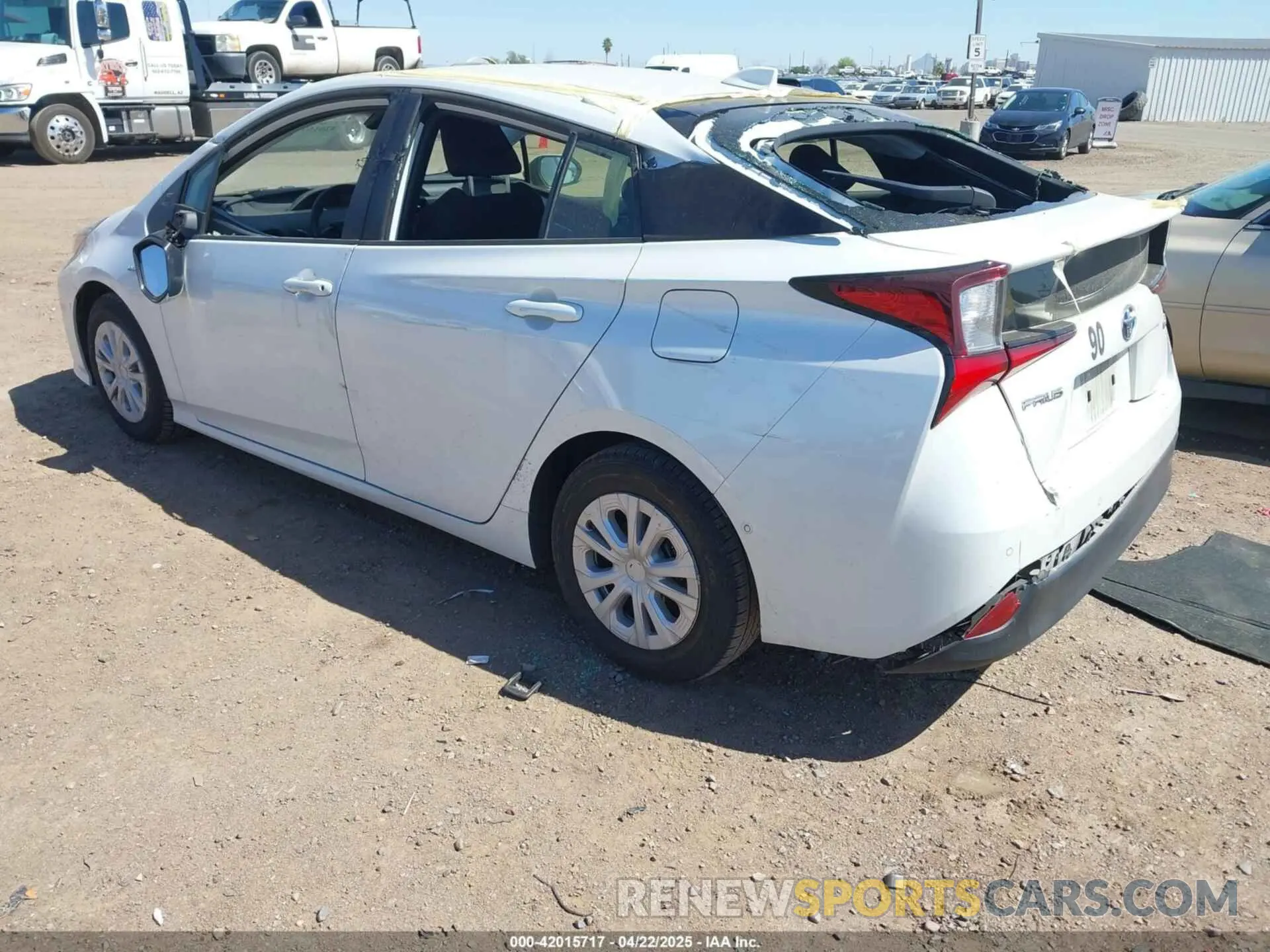 3 Фотография поврежденного автомобиля JTDKAMFUXN3181752 TOYOTA PRIUS 2022