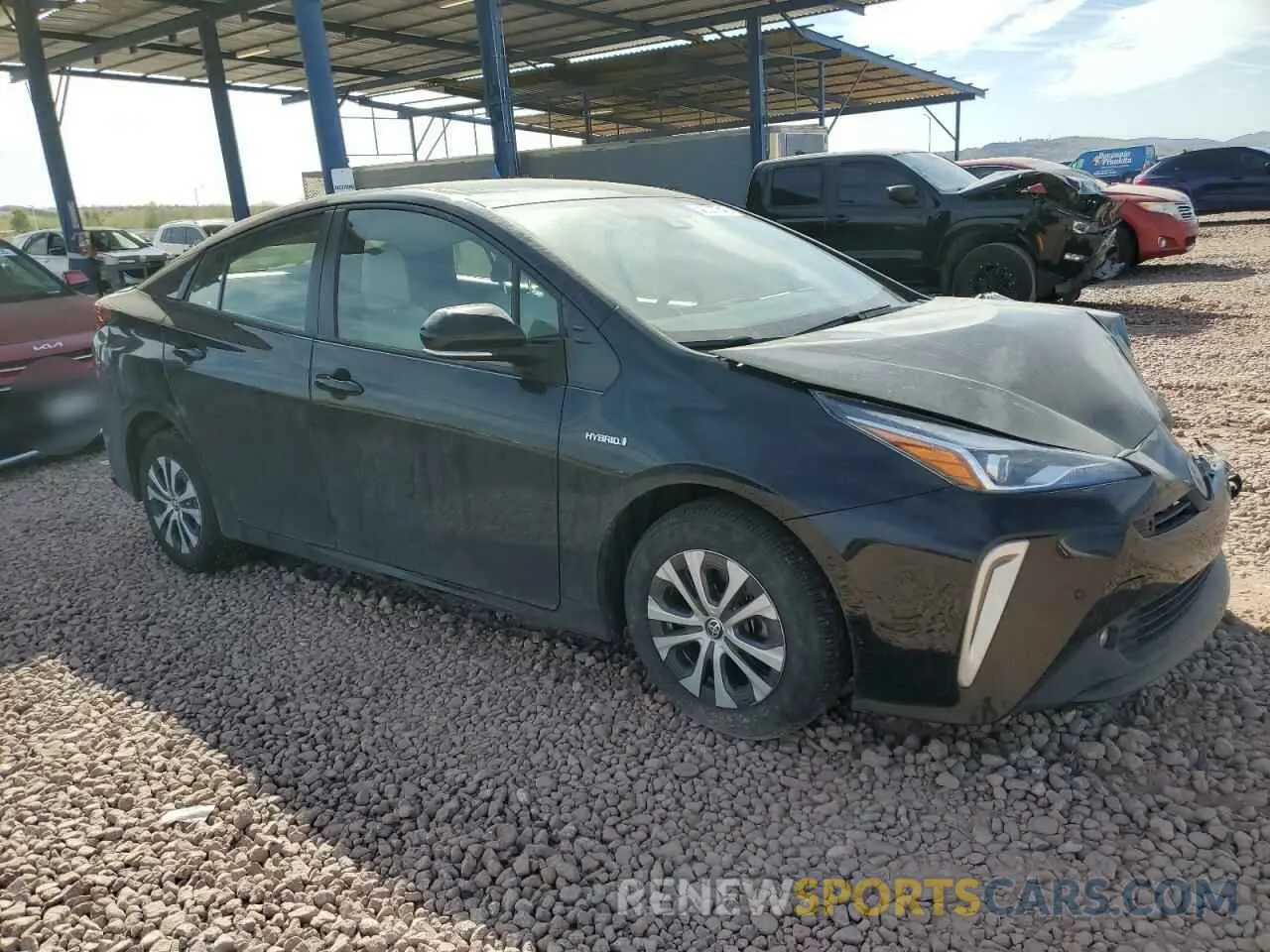 4 Фотография поврежденного автомобиля JTDL9MFU1N3039755 TOYOTA PRIUS 2022