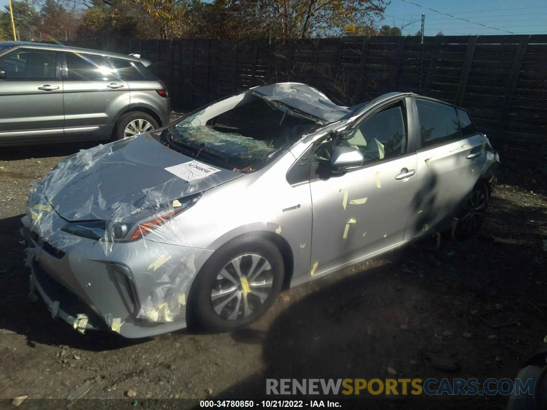 2 Фотография поврежденного автомобиля JTDL9MFU5N3031335 TOYOTA PRIUS 2022