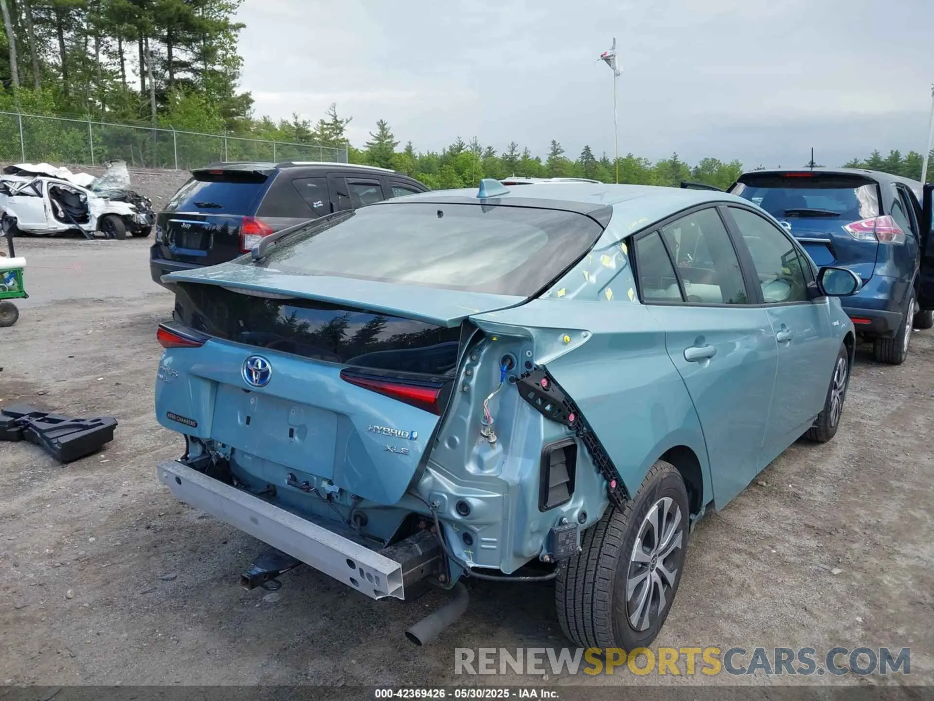 4 Фотография поврежденного автомобиля JTDL9MFU7N3032521 TOYOTA PRIUS 2022