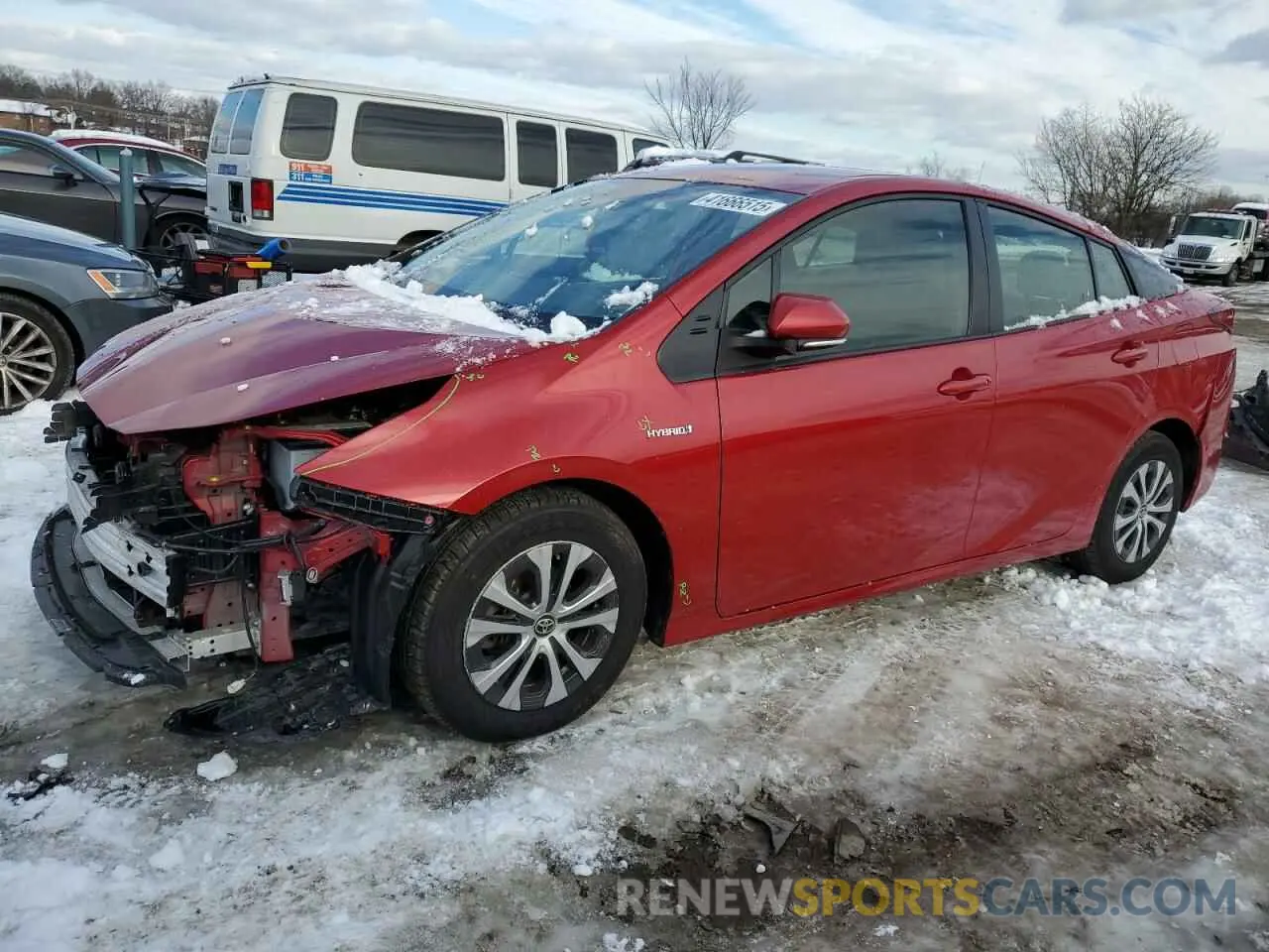 1 Фотография поврежденного автомобиля JTDL9MFUXN3038670 TOYOTA PRIUS 2022