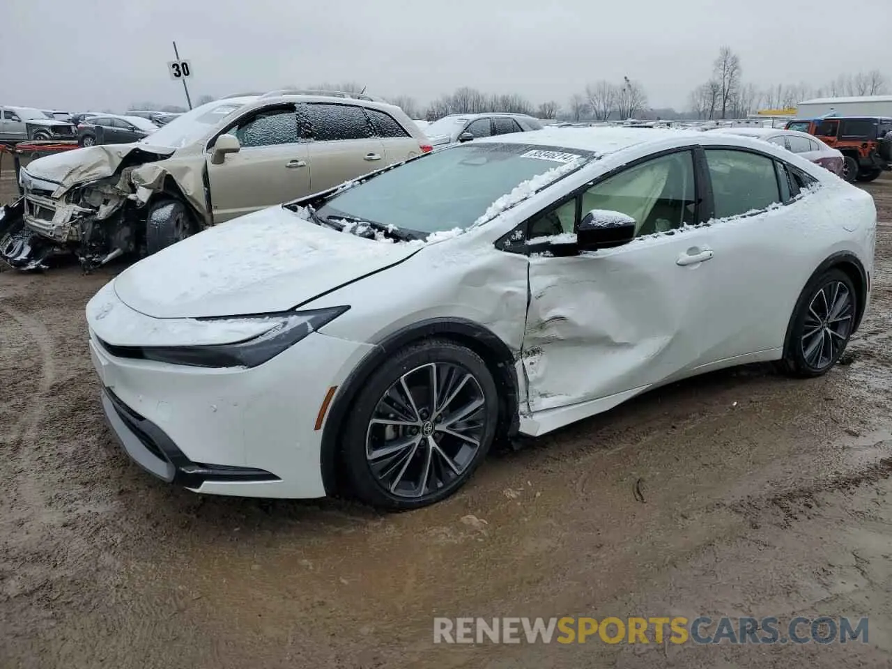 1 Фотография поврежденного автомобиля JTDACAAU0P3010958 TOYOTA PRIUS 2023
