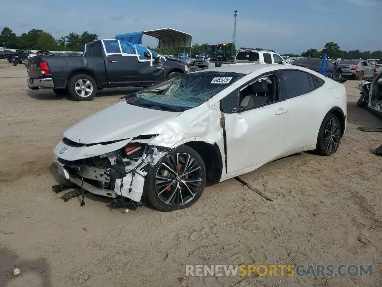 1 Photograph of a damaged car JTDACAAU1P3003078 TOYOTA PRIUS 2023