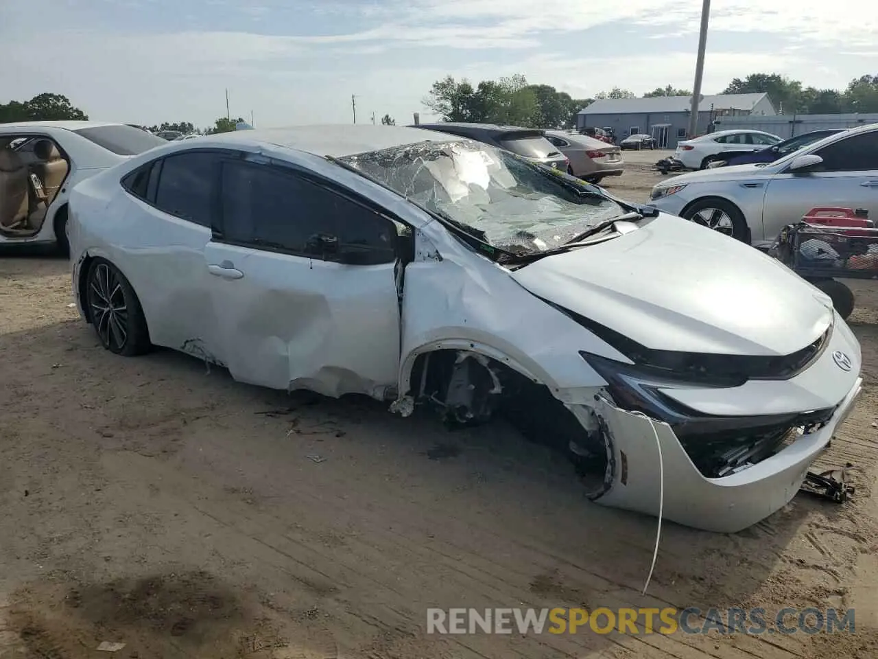 4 Photograph of a damaged car JTDACAAU1P3003078 TOYOTA PRIUS 2023