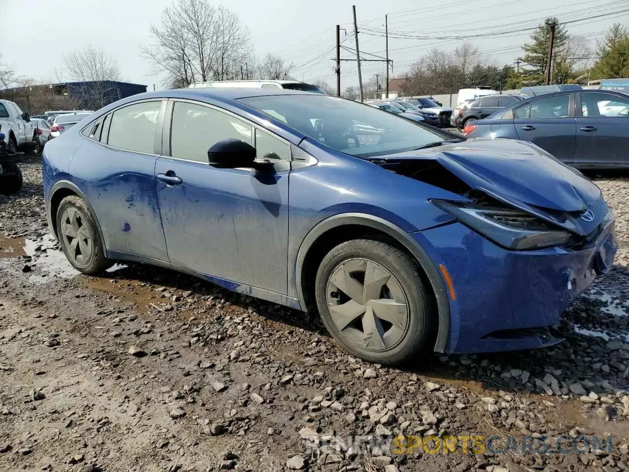 4 Фотография поврежденного автомобиля JTDACAAU1P3008068 TOYOTA PRIUS 2023