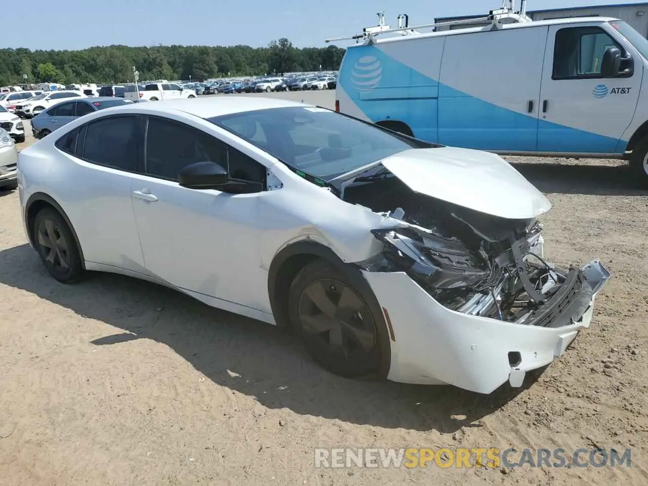 4 Photograph of a damaged car JTDACAAU5P3011765 TOYOTA PRIUS 2023