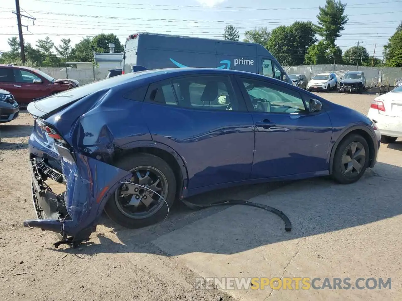 3 Photograph of a damaged car JTDACAAU8P3000694 TOYOTA PRIUS 2023