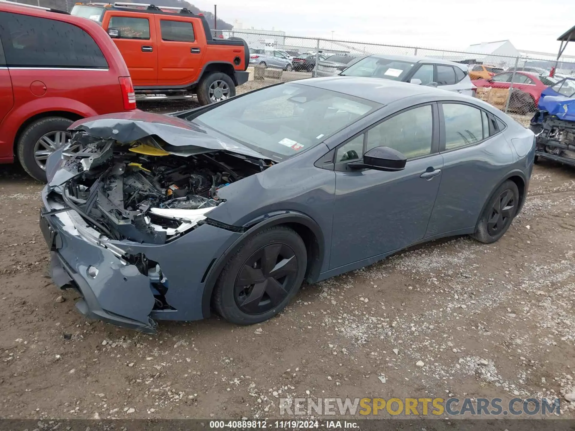 2 Photograph of a damaged car JTDACAAU8P3008326 TOYOTA PRIUS 2023