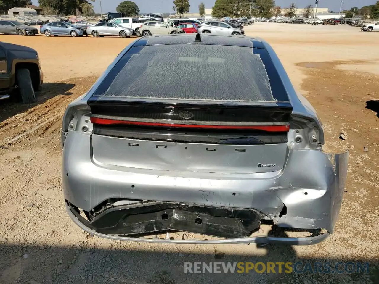 6 Photograph of a damaged car JTDACAAU9P3001630 TOYOTA PRIUS 2023