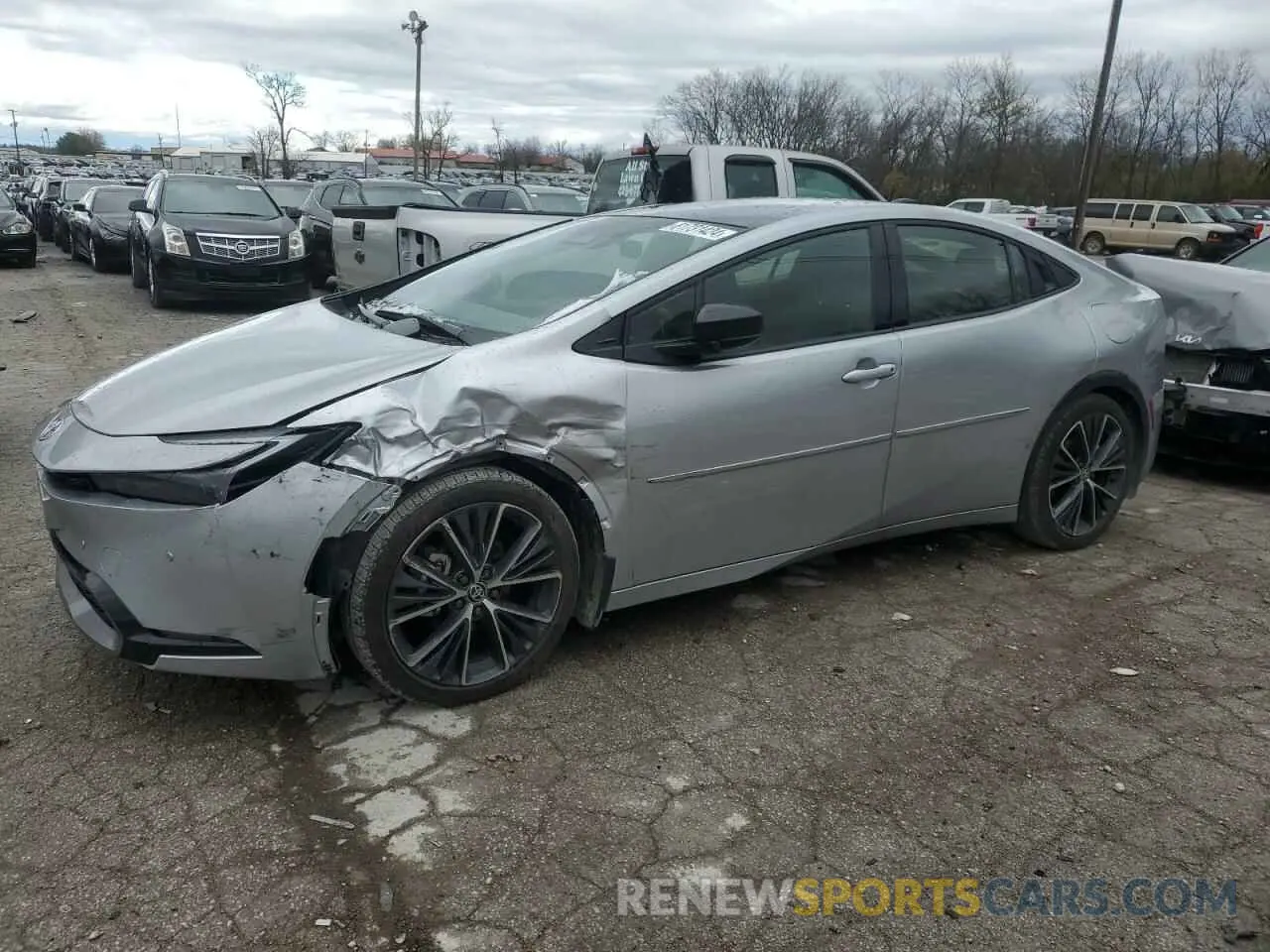 1 Photograph of a damaged car JTDACAAUXP3001877 TOYOTA PRIUS 2023