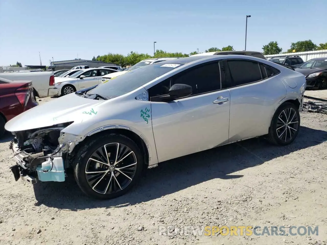 1 Photograph of a damaged car JTDACAAUXP3013270 TOYOTA PRIUS 2023