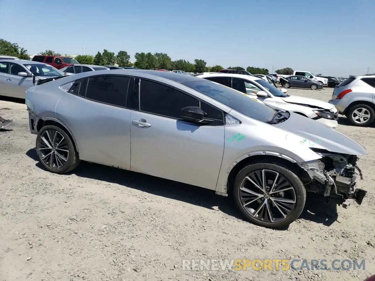 4 Photograph of a damaged car JTDACAAUXP3013270 TOYOTA PRIUS 2023