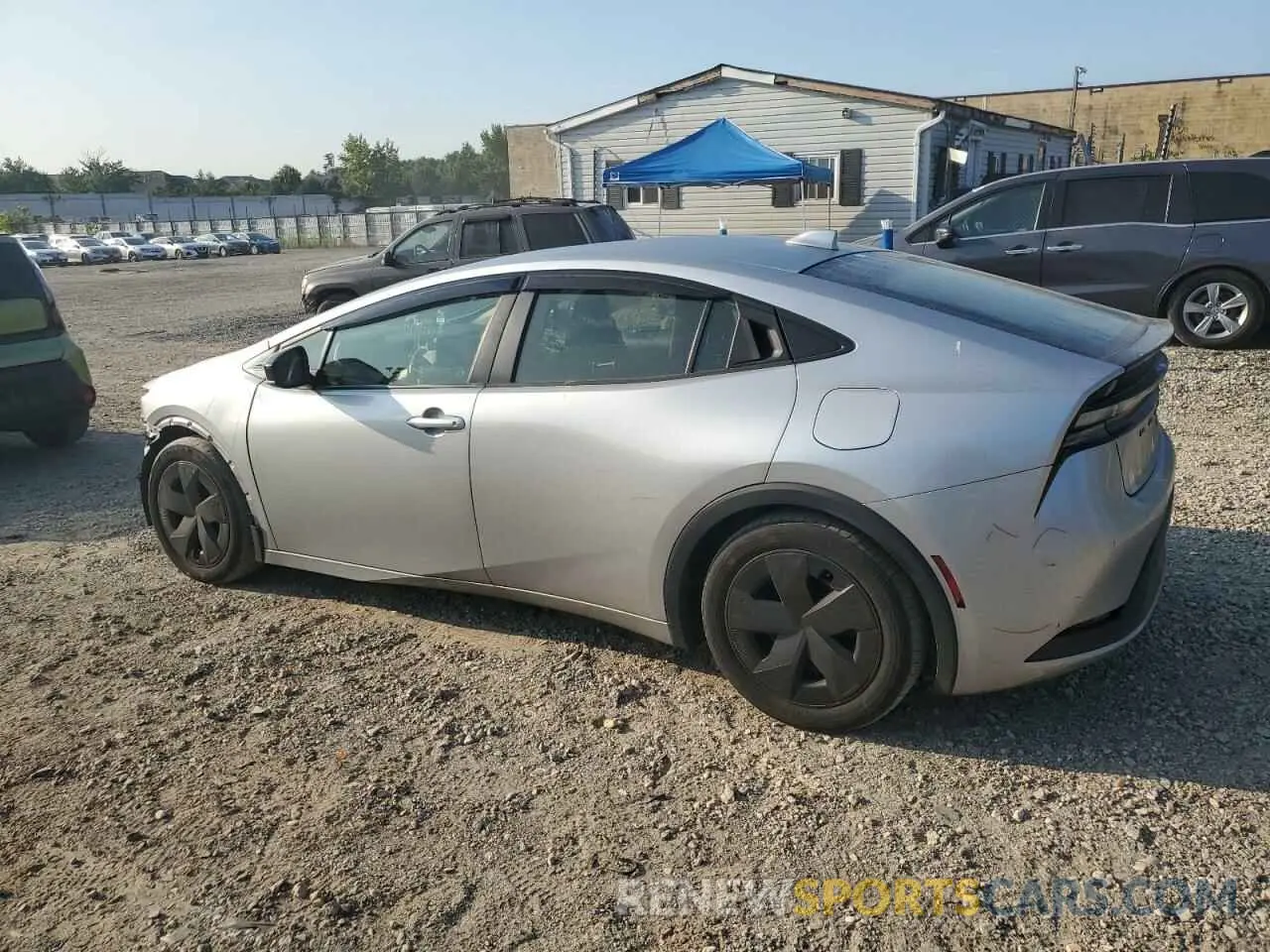 2 Фотография поврежденного автомобиля JTDACACU8P3002037 TOYOTA PRIUS 2023