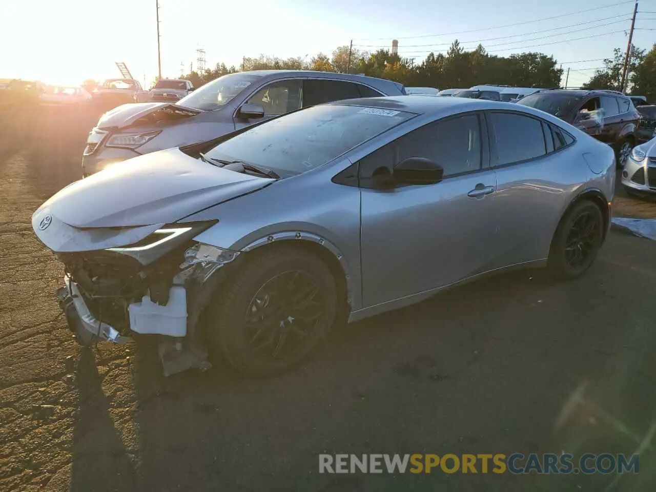 1 Photograph of a damaged car JTDACACU9P3008221 TOYOTA PRIUS 2023