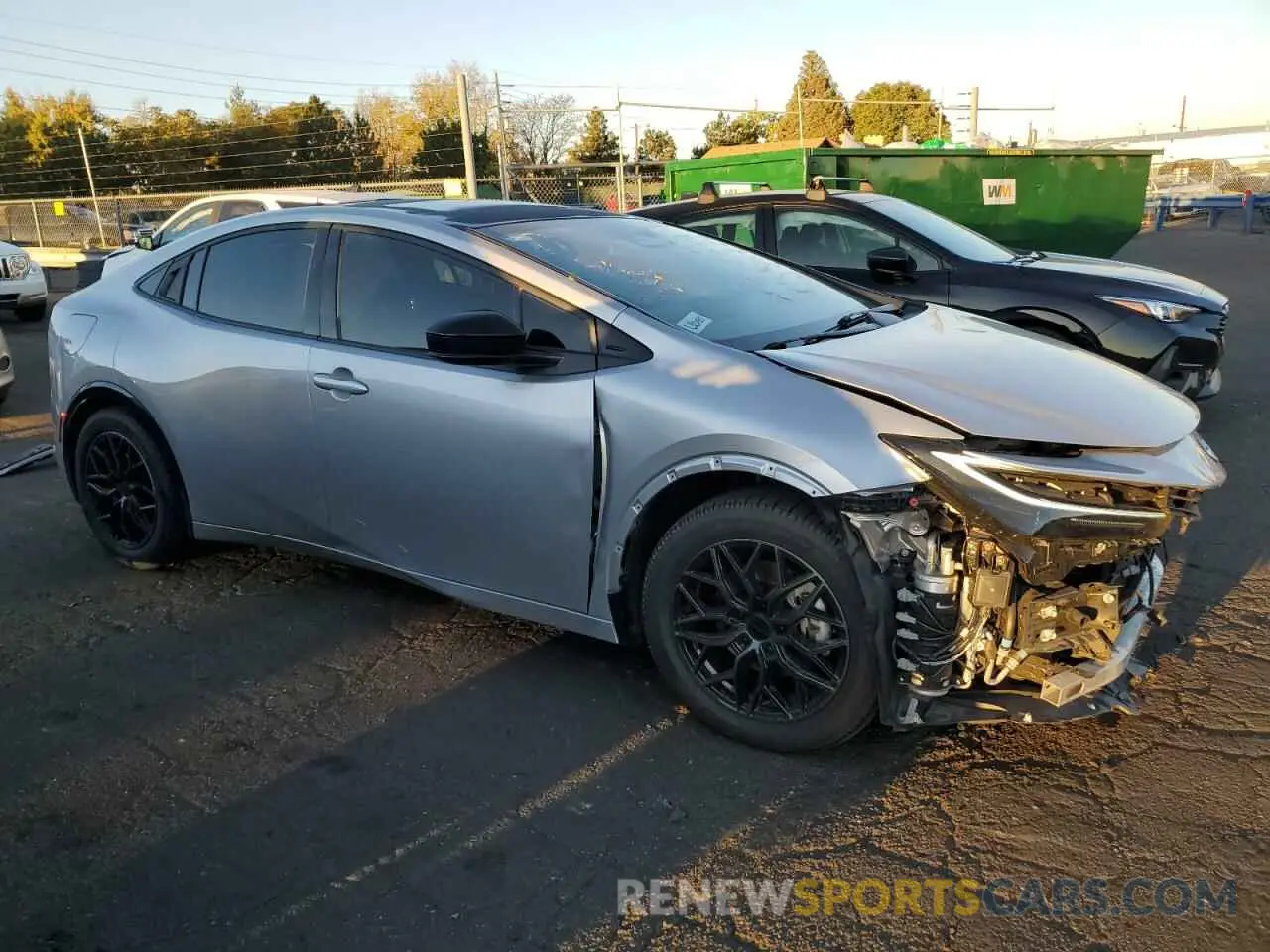 4 Photograph of a damaged car JTDACACU9P3008221 TOYOTA PRIUS 2023
