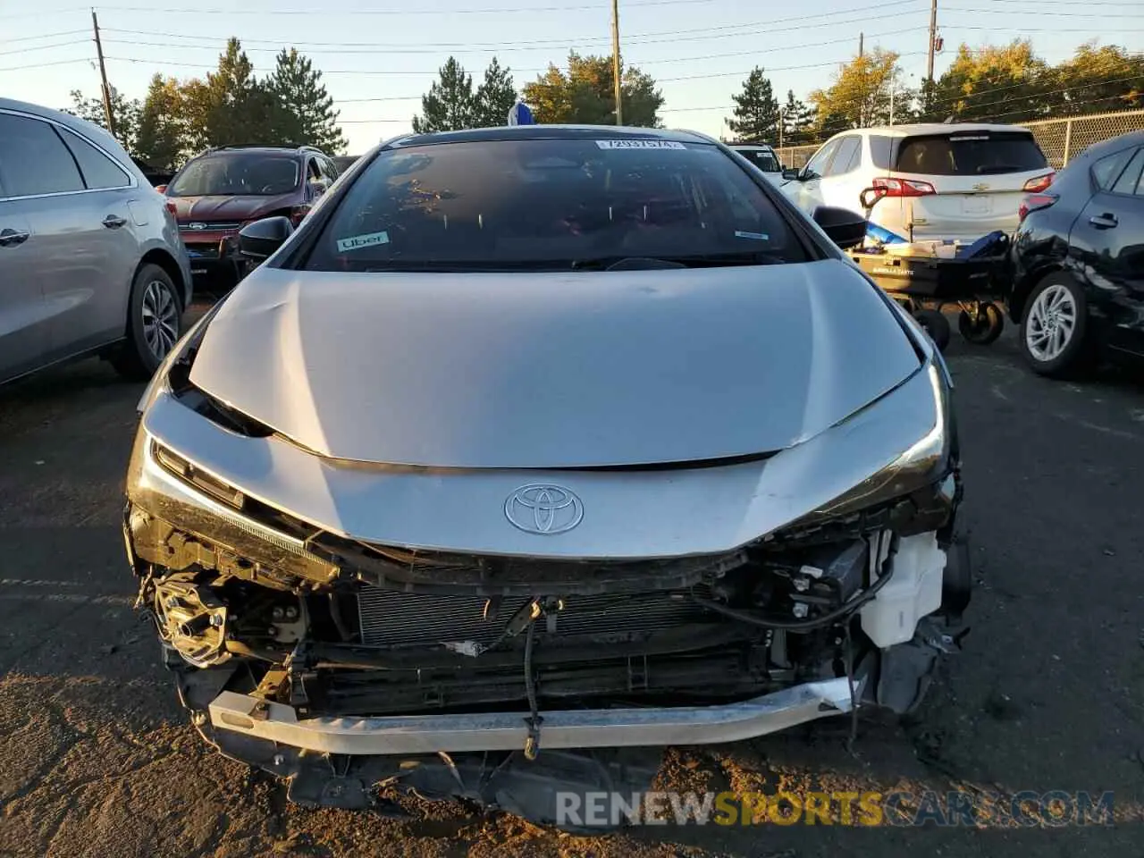 5 Photograph of a damaged car JTDACACU9P3008221 TOYOTA PRIUS 2023