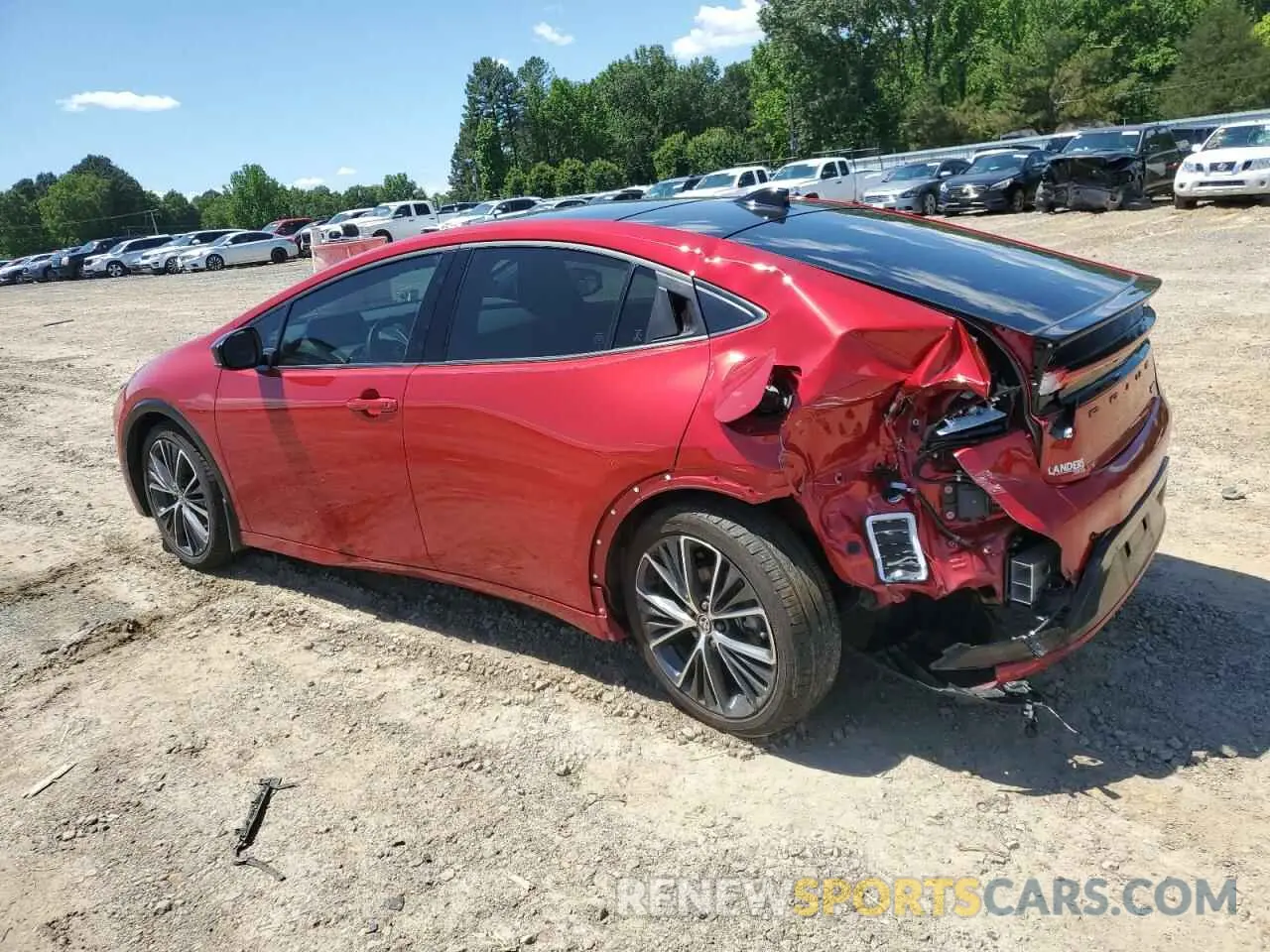 2 Фотография поврежденного автомобиля JTDACAAU1R3016920 TOYOTA PRIUS 2024