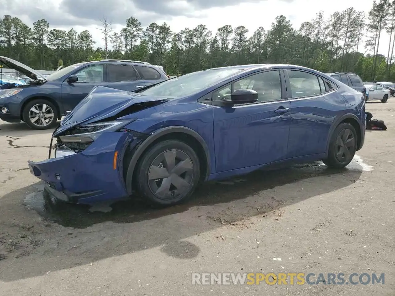 1 Photograph of a damaged car JTDACAAU2R3040448 TOYOTA PRIUS 2024