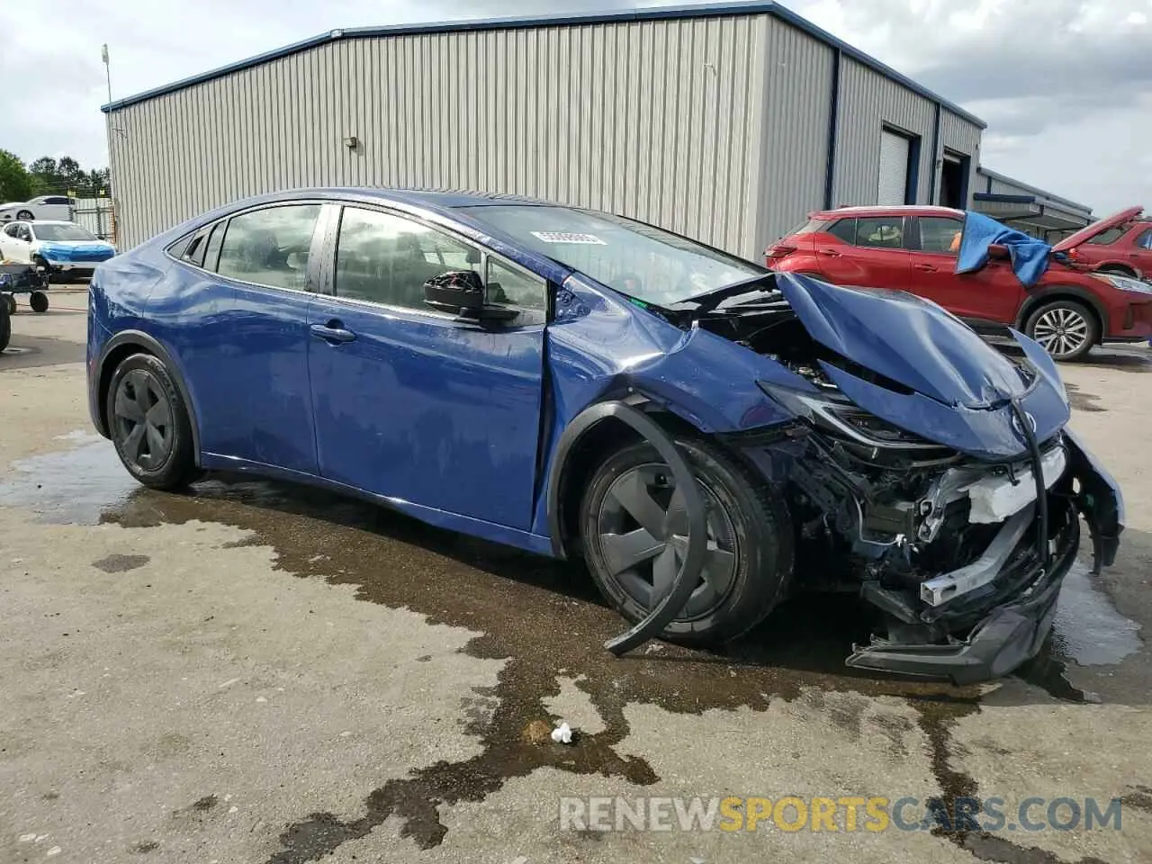 4 Photograph of a damaged car JTDACAAU2R3040448 TOYOTA PRIUS 2024