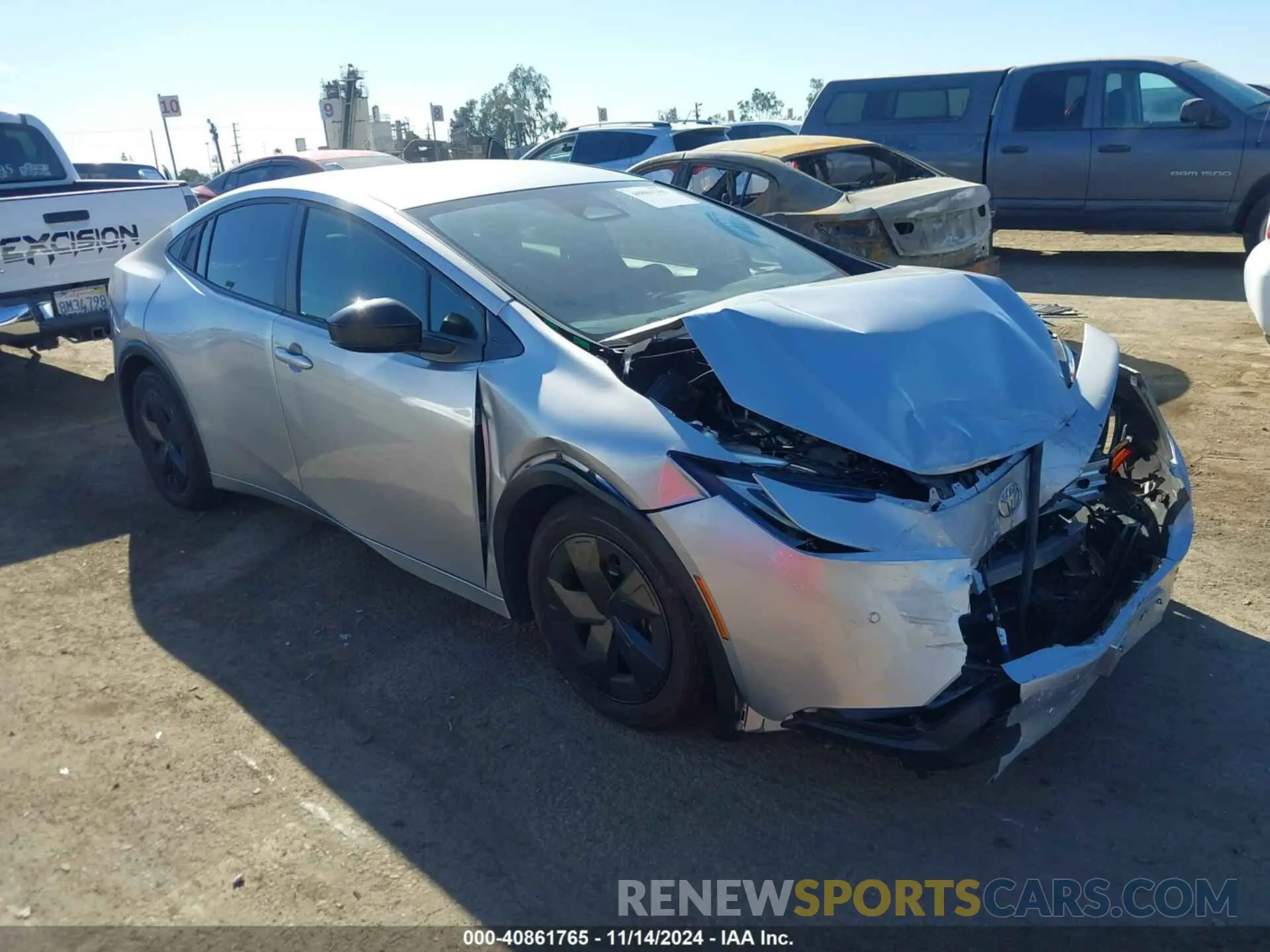1 Photograph of a damaged car JTDACAAU4R3017916 TOYOTA PRIUS 2024