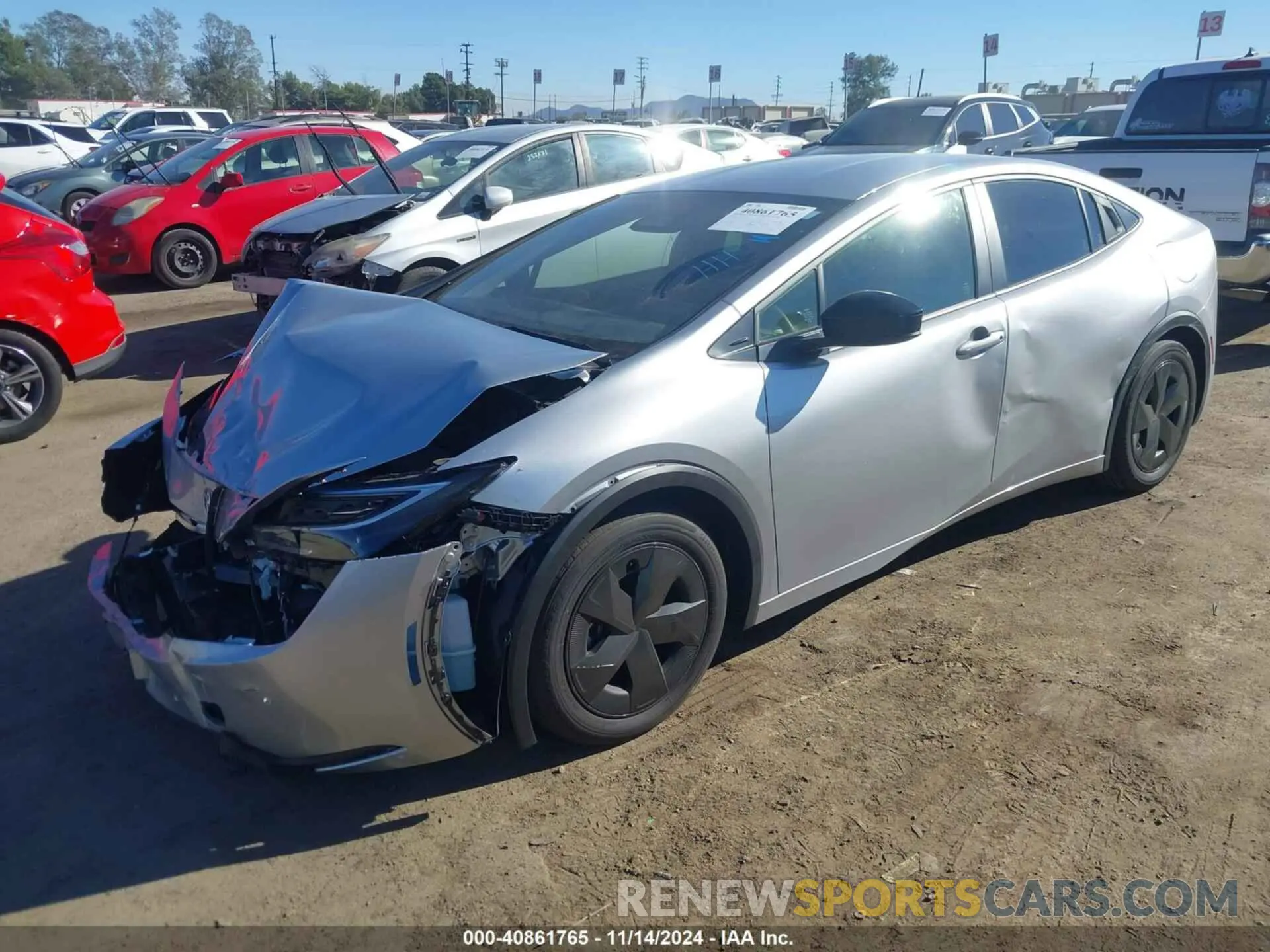 2 Photograph of a damaged car JTDACAAU4R3017916 TOYOTA PRIUS 2024
