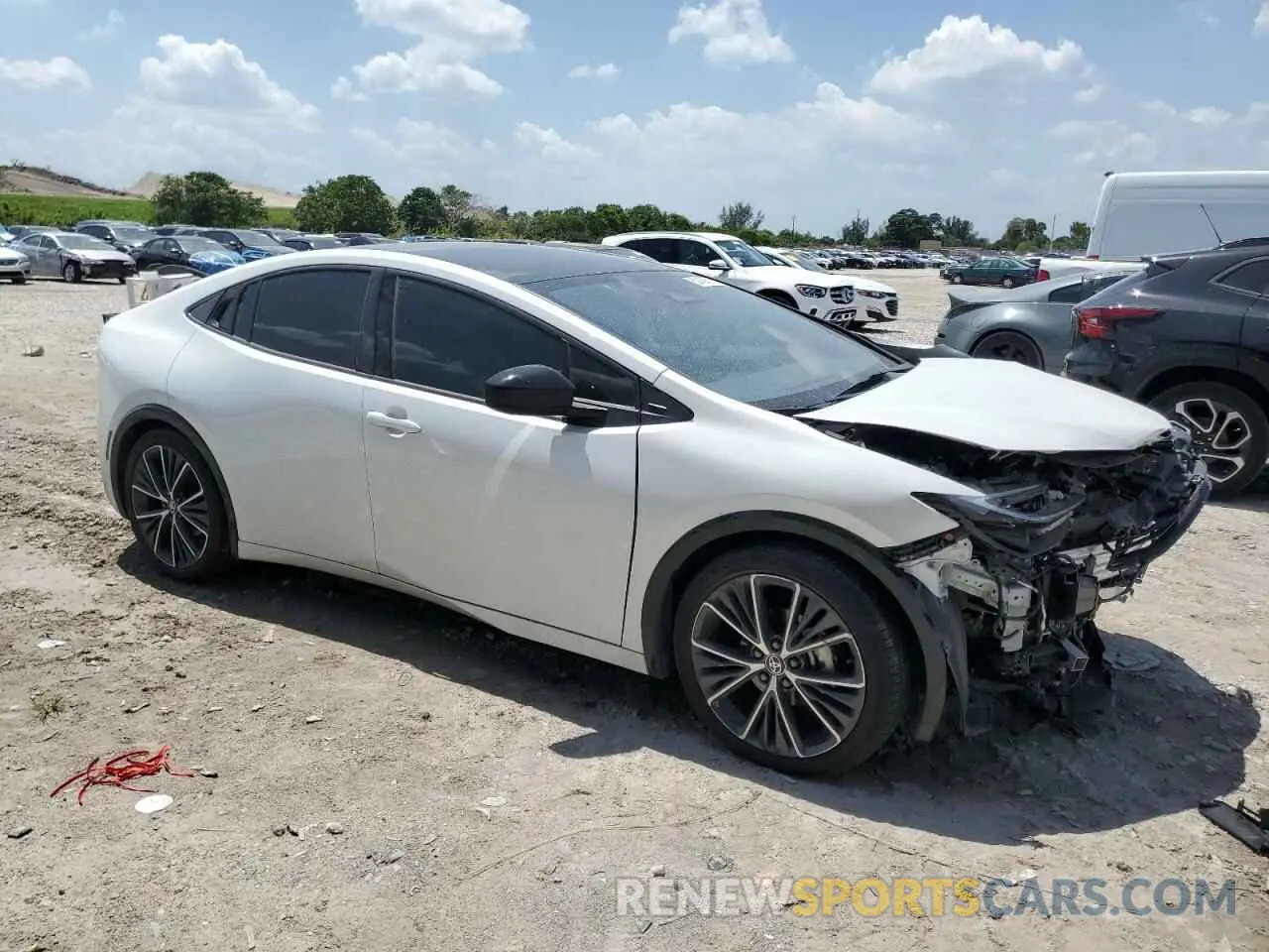 4 Photograph of a damaged car JTDACAAU5R3031775 TOYOTA PRIUS 2024