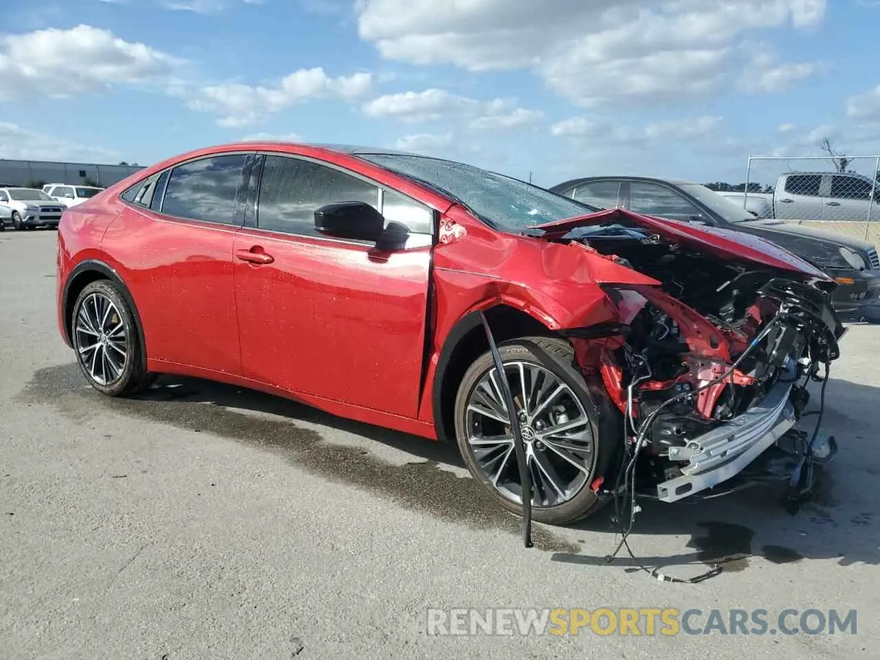 4 Фотография поврежденного автомобиля JTDACAAU8R3027347 TOYOTA PRIUS 2024