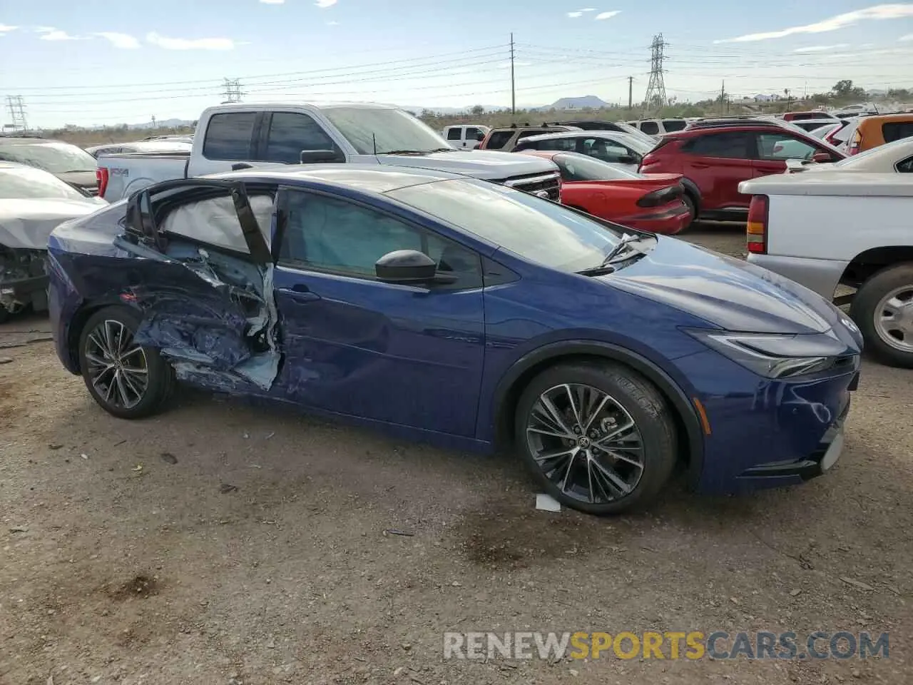 4 Photograph of a damaged car JTDACAAU9R3030208 TOYOTA PRIUS 2024