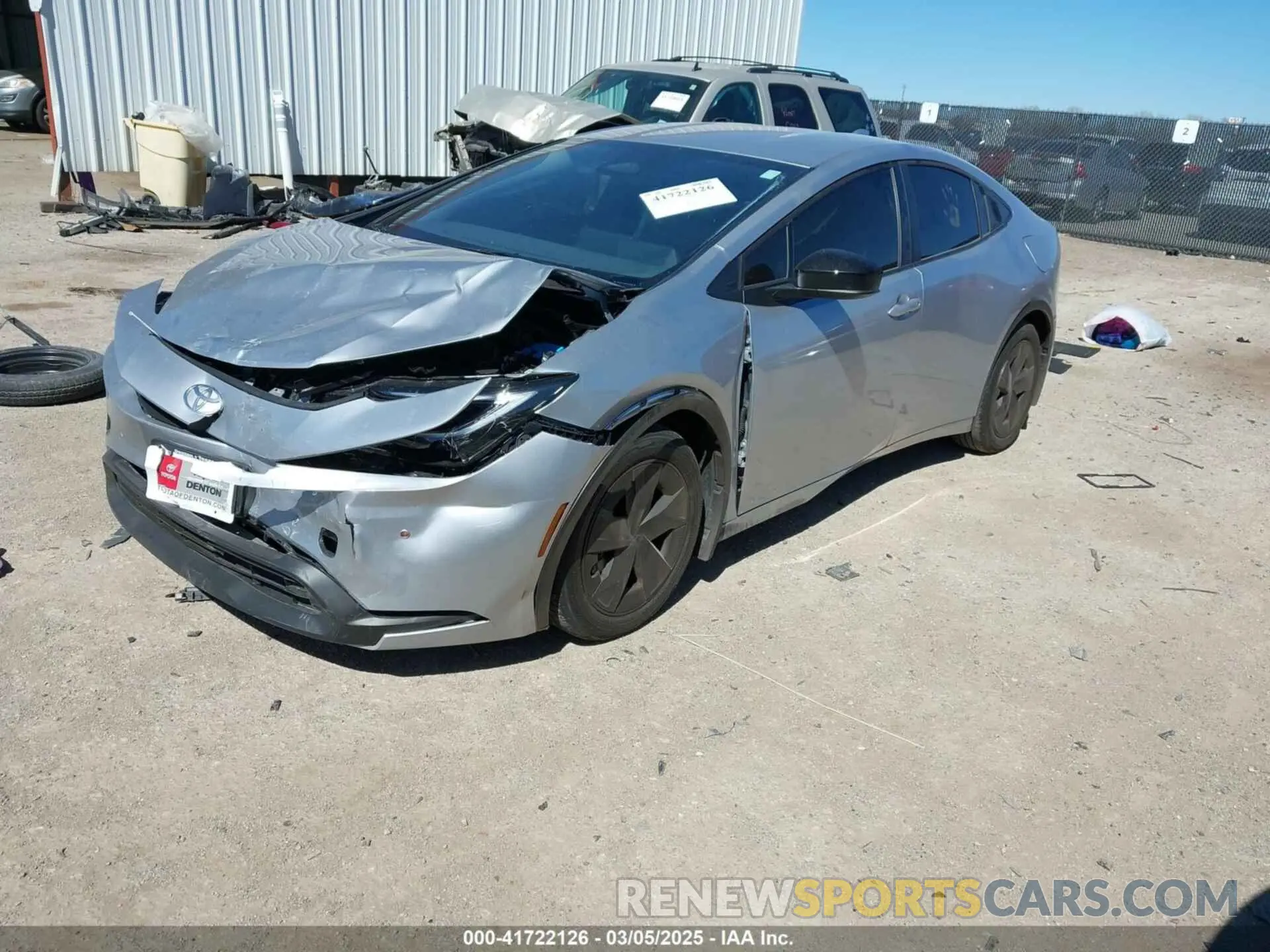 2 Photograph of a damaged car JTDACAAU9R3043332 TOYOTA PRIUS 2024
