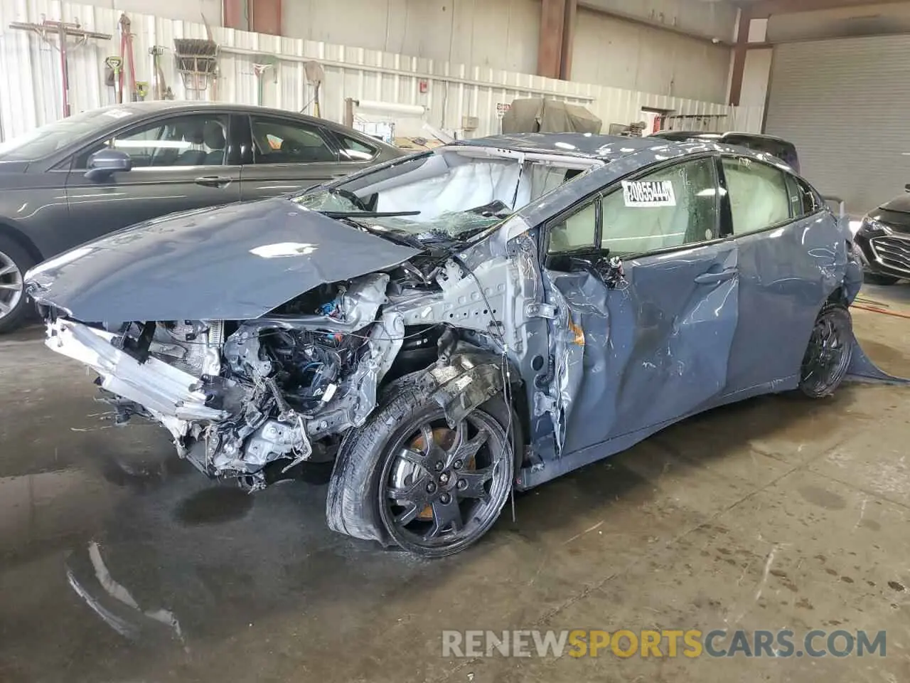 1 Photograph of a damaged car JTDACAAUXR3019878 TOYOTA PRIUS 2024