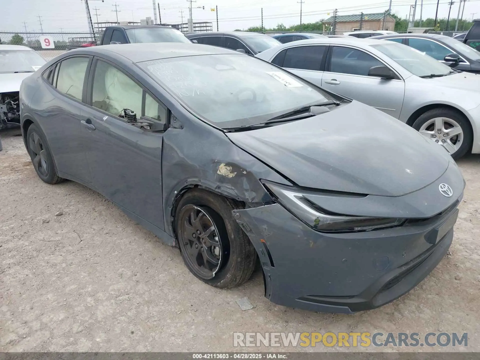 1 Photograph of a damaged car JTDACAAUXR3020786 TOYOTA PRIUS 2024
